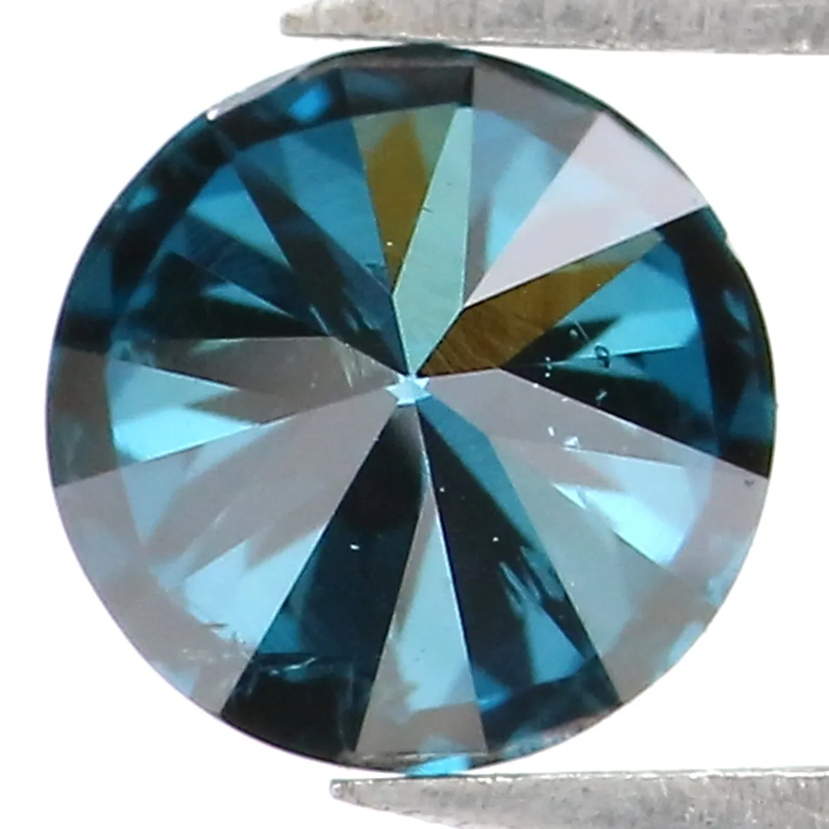 0.43 Ct Natural Loose Round Shape Diamond Blue Color Round Cut Diamond 4.70 MM Natural Loose Blue Diamond Round Brilliant Cut Di