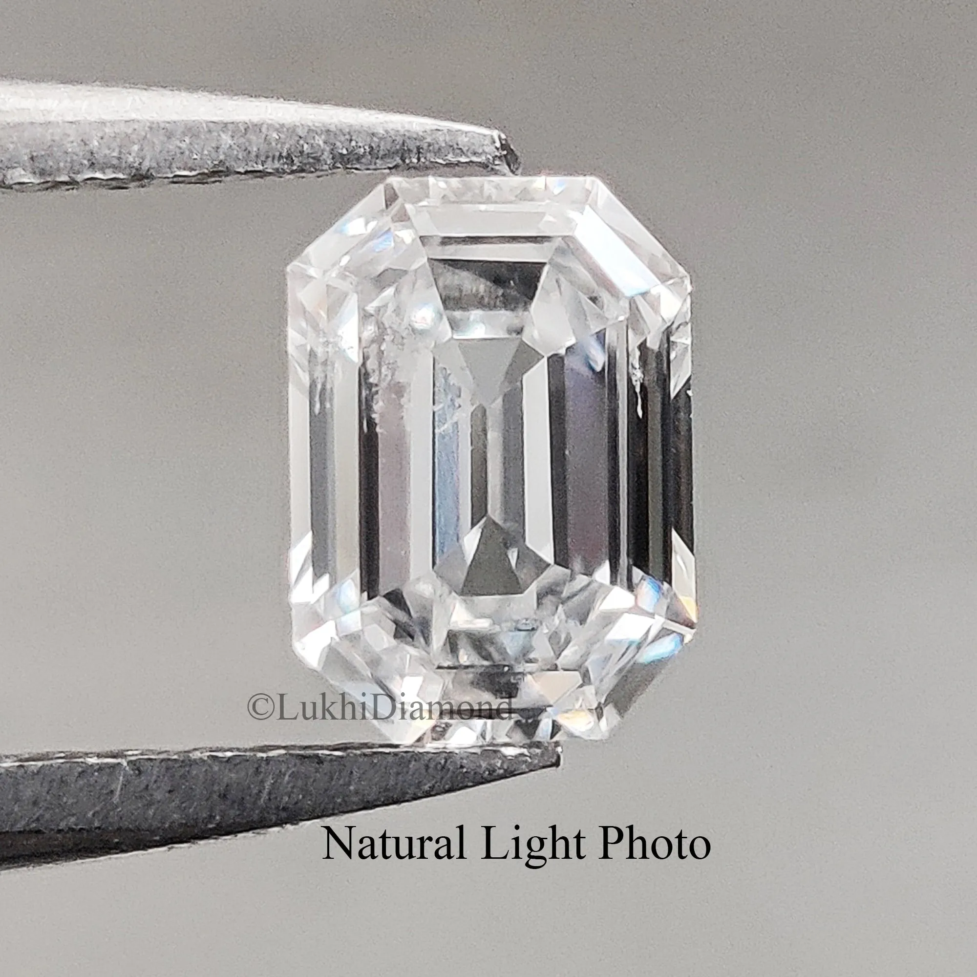 0.53 CT Emerald Brilliant Cut Lab Grown Diamond Lab Created Loose Diamond Emerald CVD Diamond Lab Made Emerald for Engagement Ri