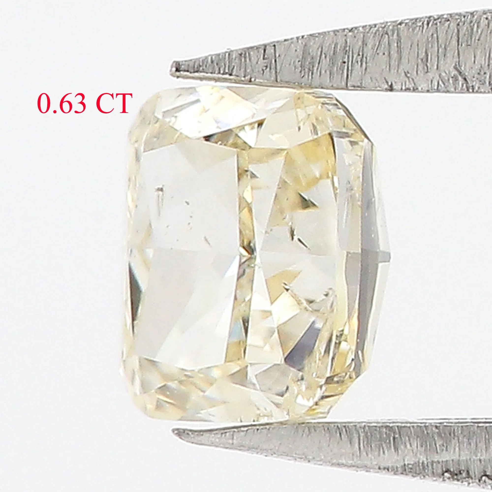 0.63 CT Natural Loose Cushion Shape Diamond Yellow Color Cushion Diamond 4.75 MM Natural Yellow Diamond Cushion Brilliant Cut Di