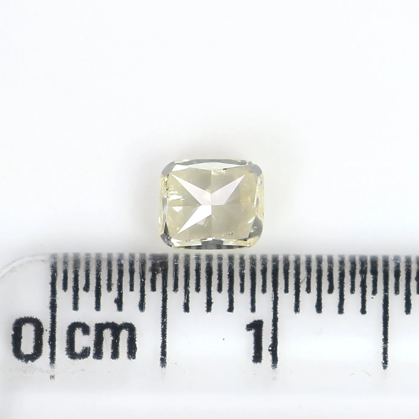 0.63 CT Natural Loose Cushion Shape Diamond Yellow Color Cushion Diamond 4.75 MM Natural Yellow Diamond Cushion Brilliant Cut Di