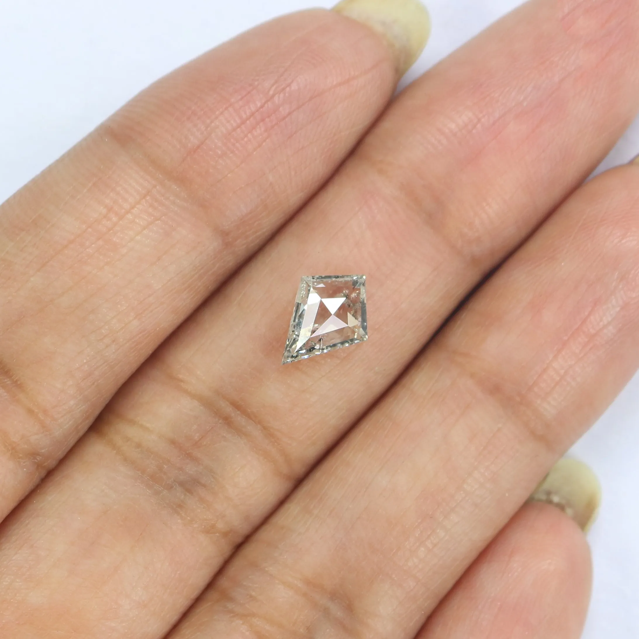 0.77 CT Natural Loose Kite Shape Diamond White - G Color Kite Cut Diamond 8.80 MM Natural Diamond White - G Kite Rose Cut Diamon