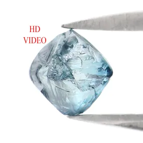 0.84 CT Natural Loose Rough Shape Diamond Blue Color Rough Cut Diamond 4.80 MM Natural Loose Diamond Rough Irregular Cut Diamond