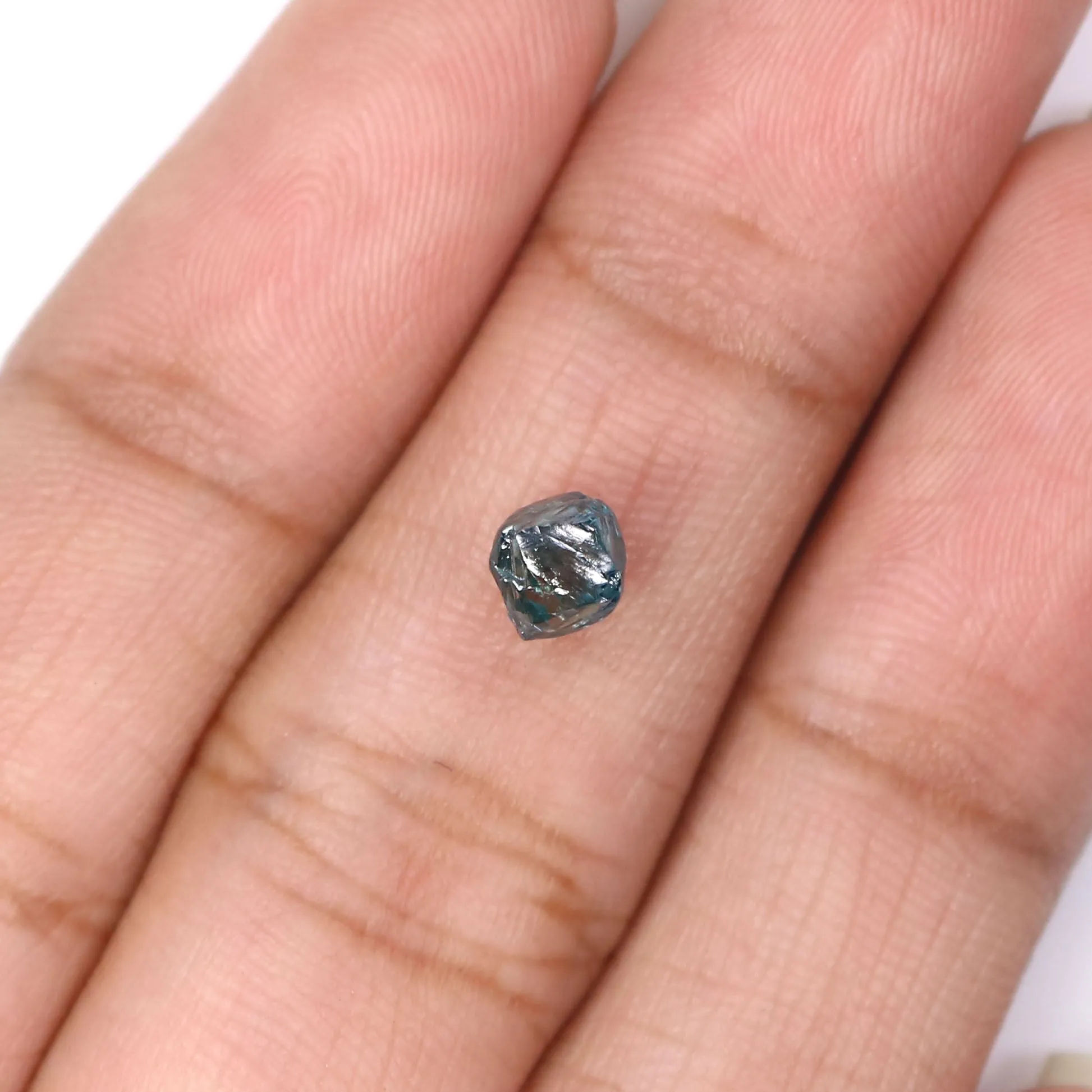 0.84 CT Natural Loose Rough Shape Diamond Blue Color Rough Cut Diamond 4.80 MM Natural Loose Diamond Rough Irregular Cut Diamond