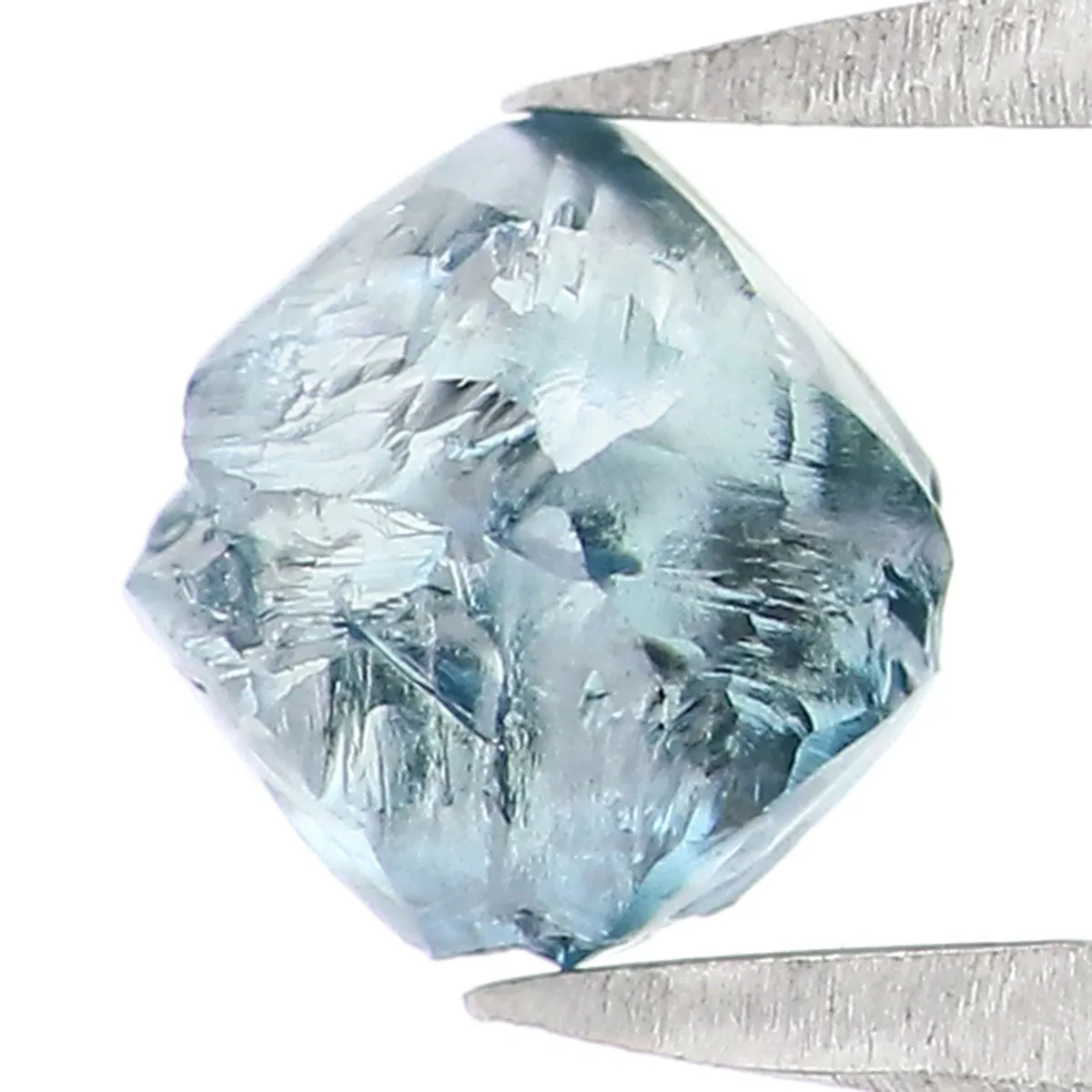 0.84 CT Natural Loose Rough Shape Diamond Blue Color Rough Cut Diamond 4.80 MM Natural Loose Diamond Rough Irregular Cut Diamond