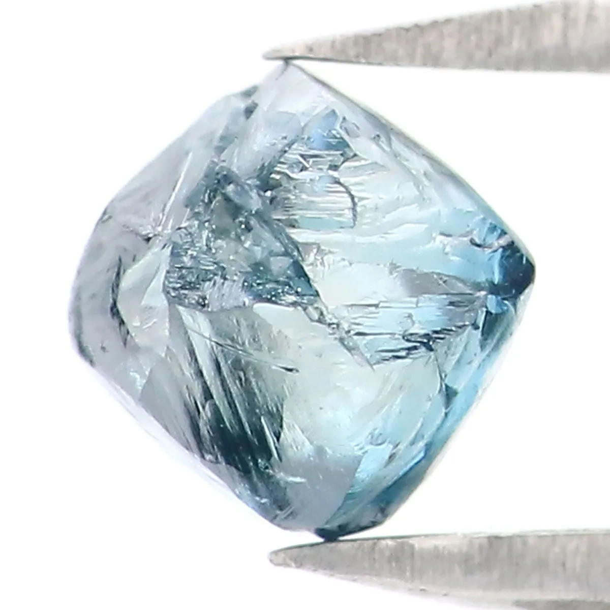 0.84 CT Natural Loose Rough Shape Diamond Blue Color Rough Cut Diamond 4.80 MM Natural Loose Diamond Rough Irregular Cut Diamond