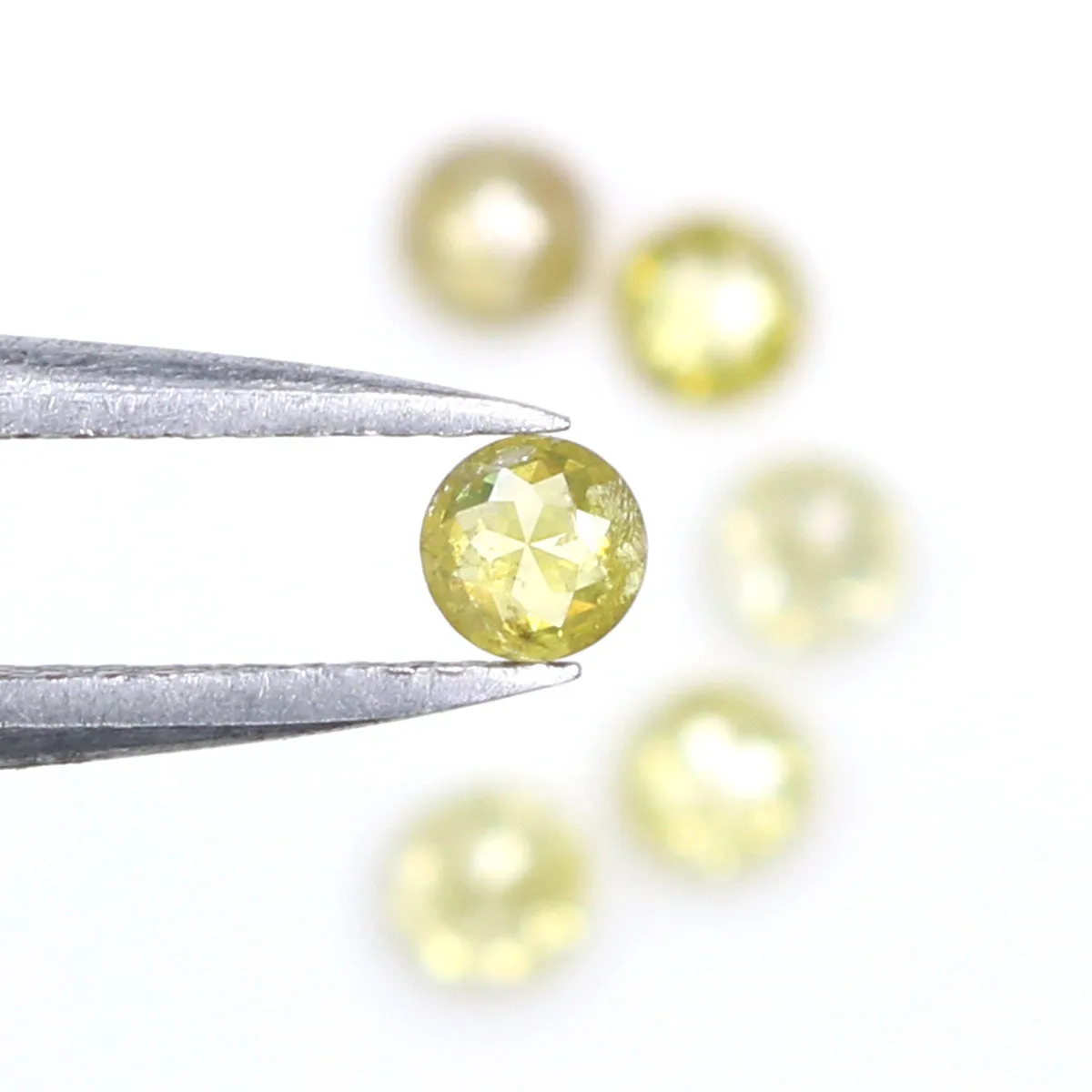 0.98 Ct Natural LoosNatural Loose Rose Cut Yellow Color Diamond 0.98 CT 3.10 MM Round Rose Cut Shape Diamond L4485e