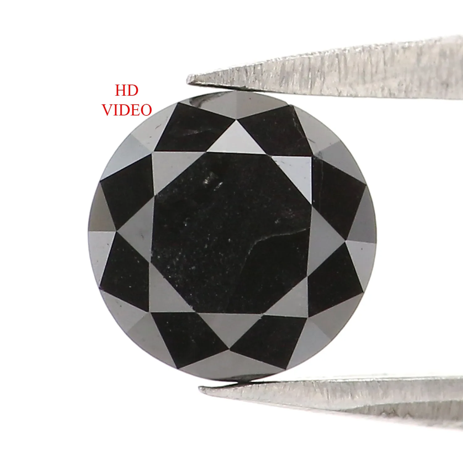 1.07 Ct Natural Loose Round Diamond Black Color Round Diamond 6.00 MM Natural Loose Diamond Black Color Round Brilliant Cut Diam