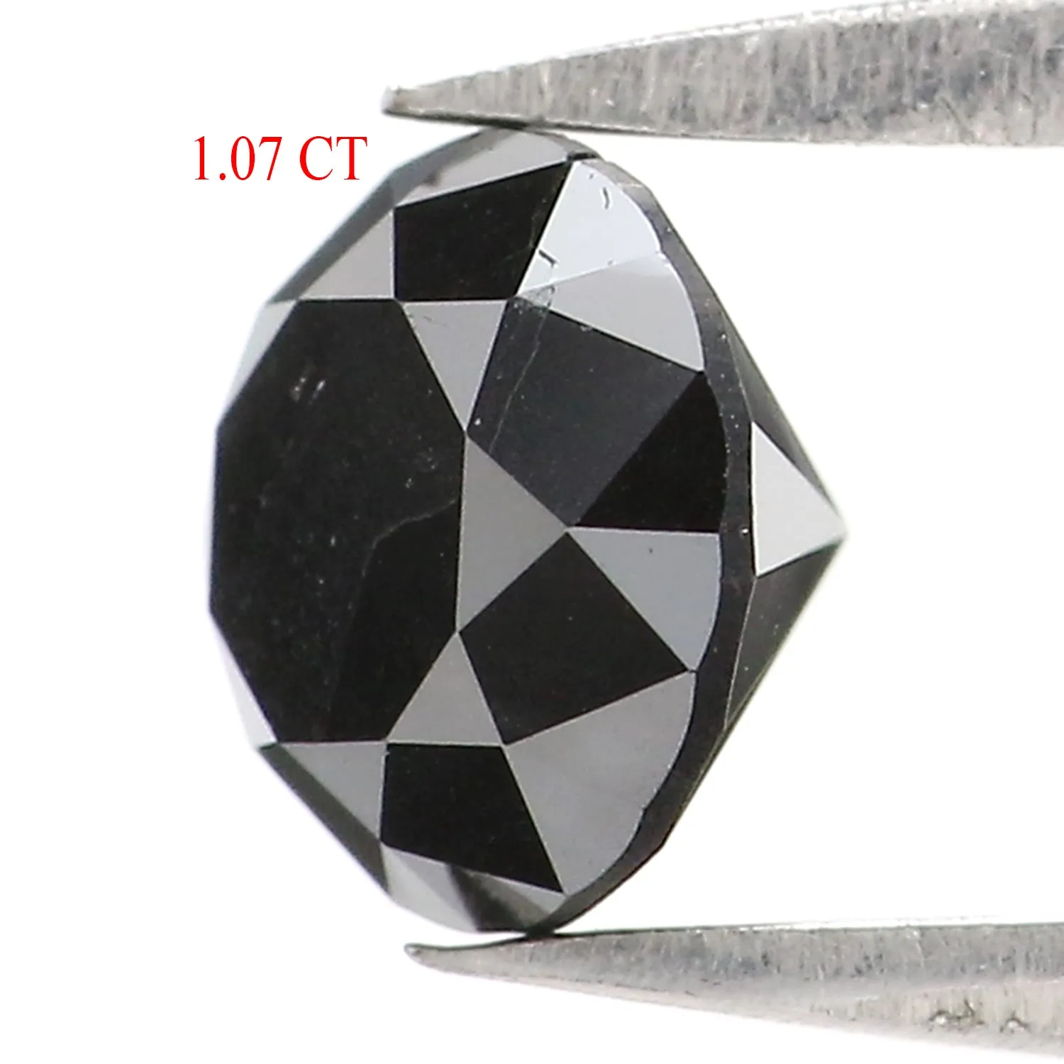 1.07 Ct Natural Loose Round Diamond Black Color Round Diamond 6.00 MM Natural Loose Diamond Black Color Round Brilliant Cut Diam