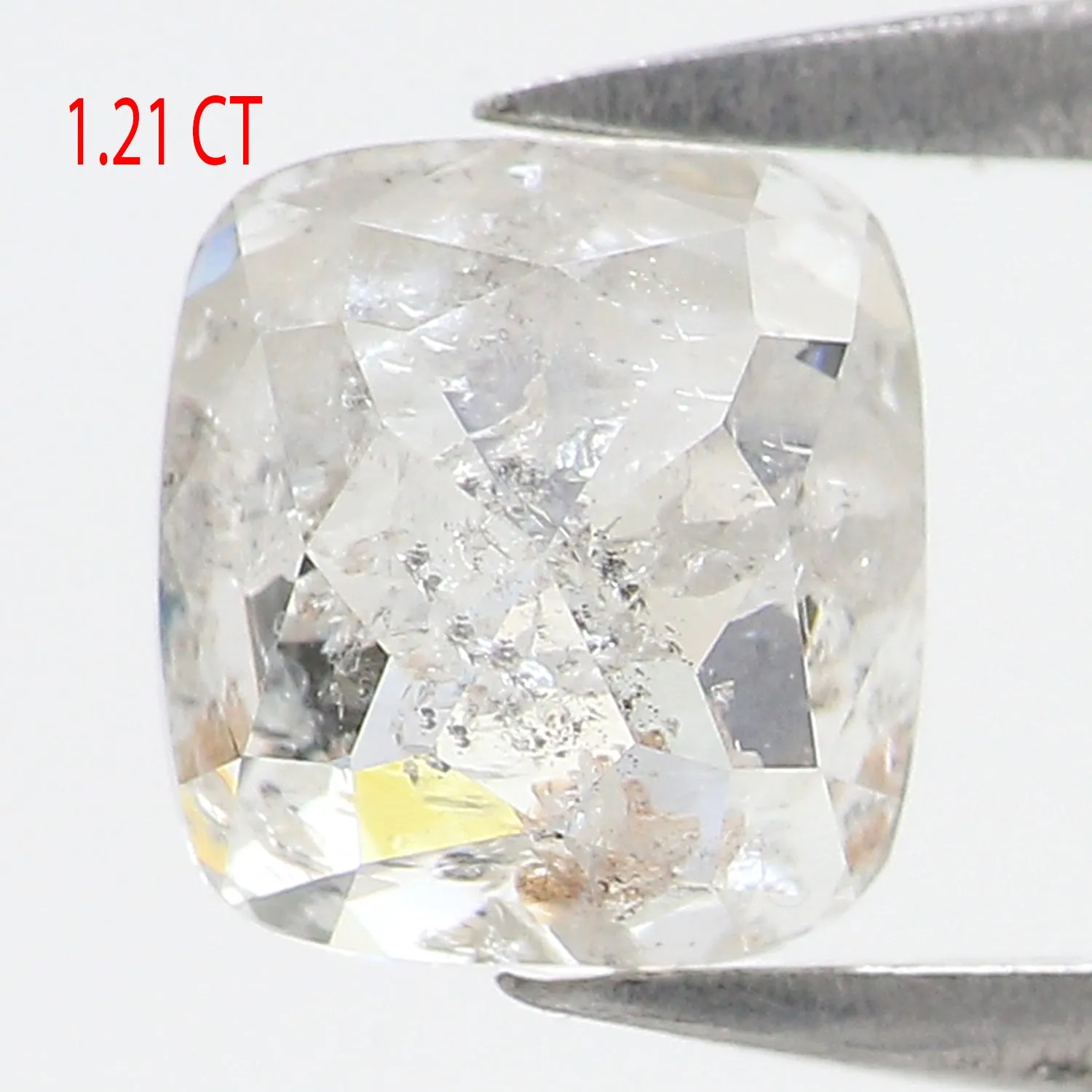 1.21 CT Natural Loose Cushion Shape Diamond White - G Color Cushion Cut Diamond 5.95 MM Natural Loose Cushion Shape Rose Cut Dia