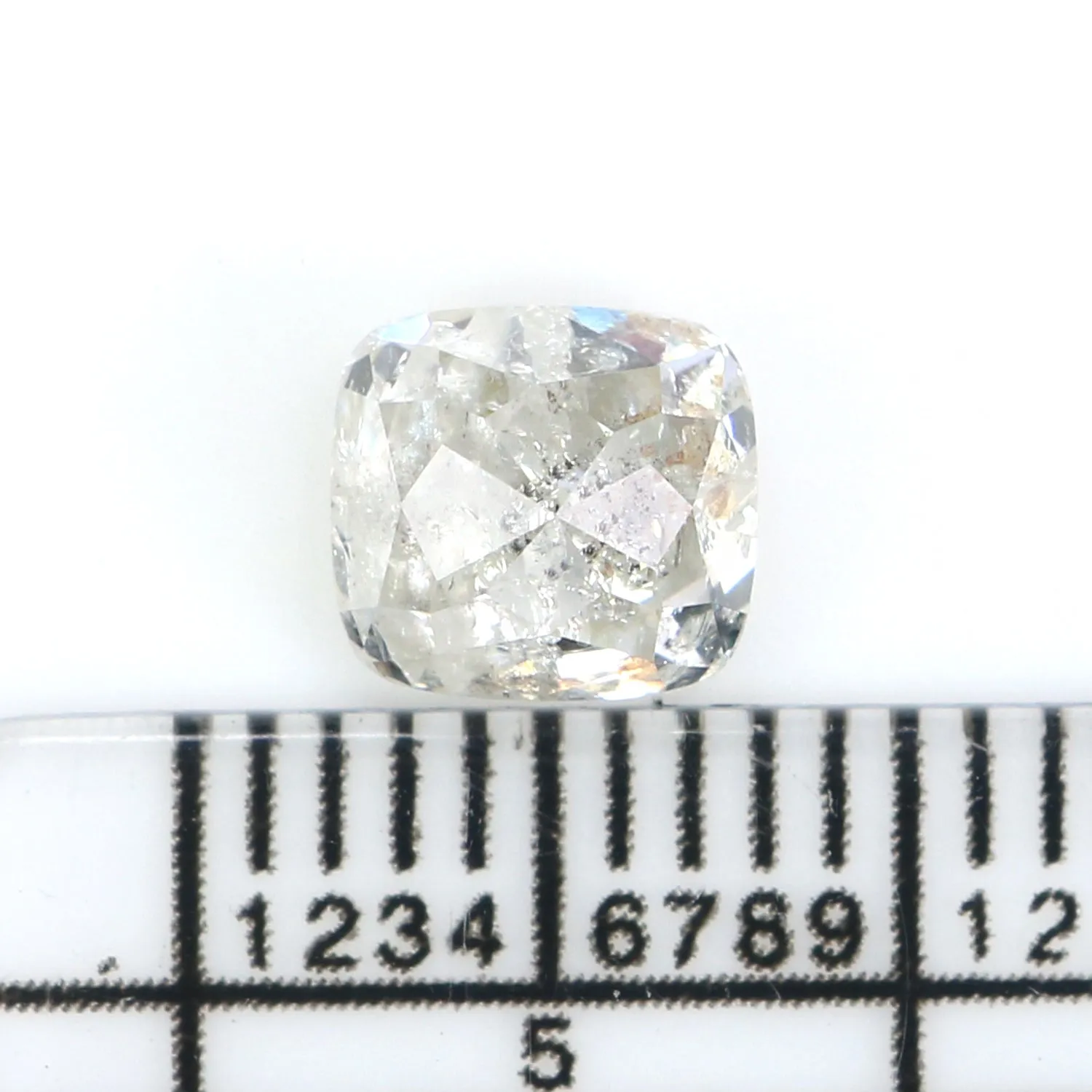 1.21 CT Natural Loose Cushion Shape Diamond White - G Color Cushion Cut Diamond 5.95 MM Natural Loose Cushion Shape Rose Cut Dia