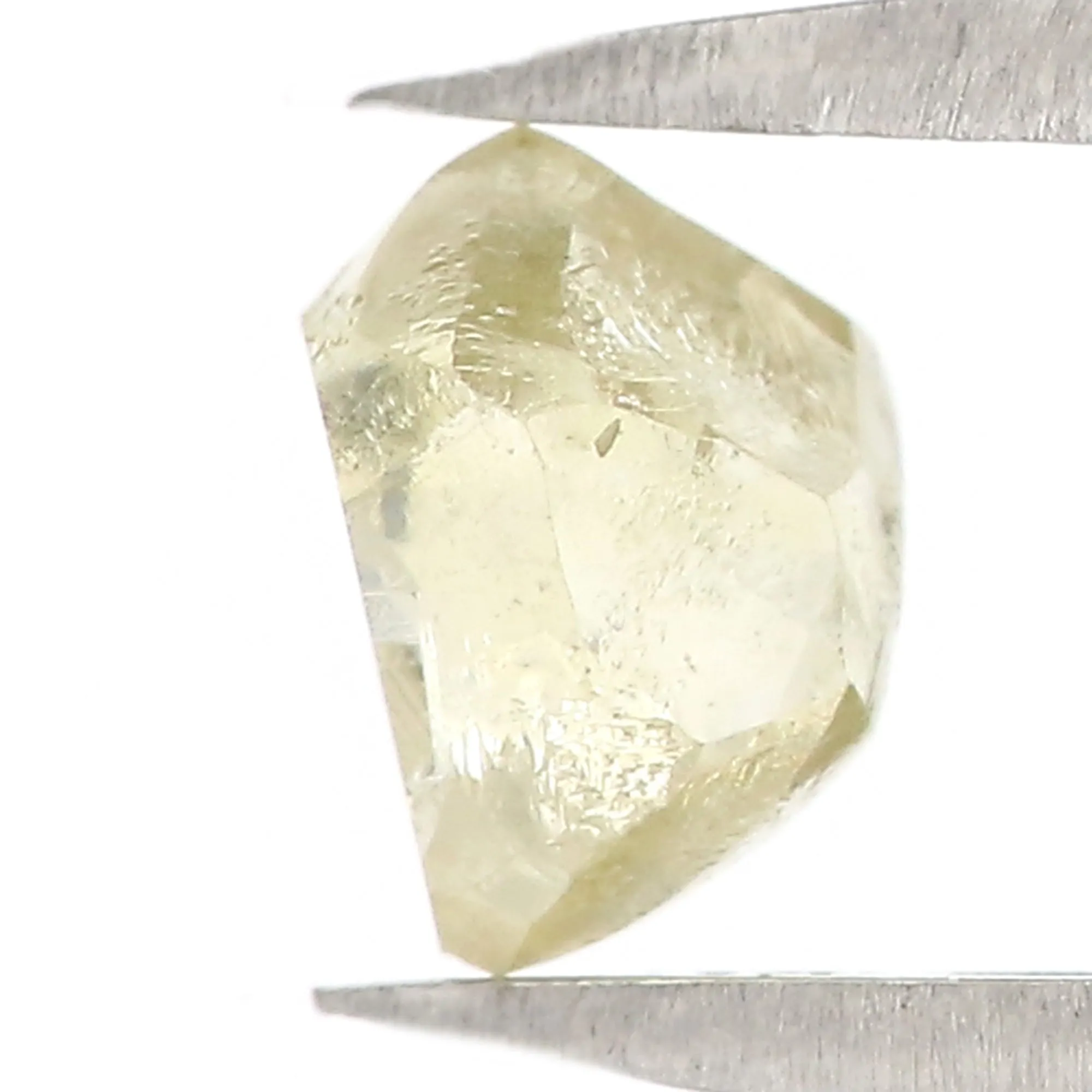 1.30 CT Natural Loose Rough Shape Diamond Light Yellow Color Rough Diamond 6.25 MM Natural Loose Yellow Diamond Rough Irregular 