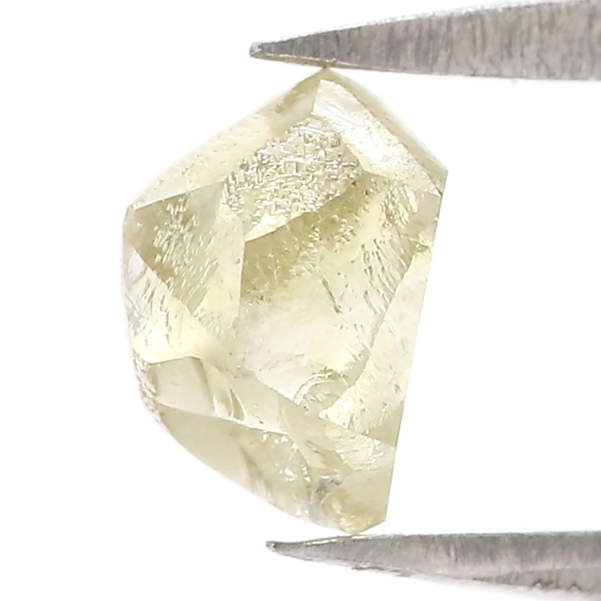 1.30 CT Natural Loose Rough Shape Diamond Light Yellow Color Rough Diamond 6.25 MM Natural Loose Yellow Diamond Rough Irregular 