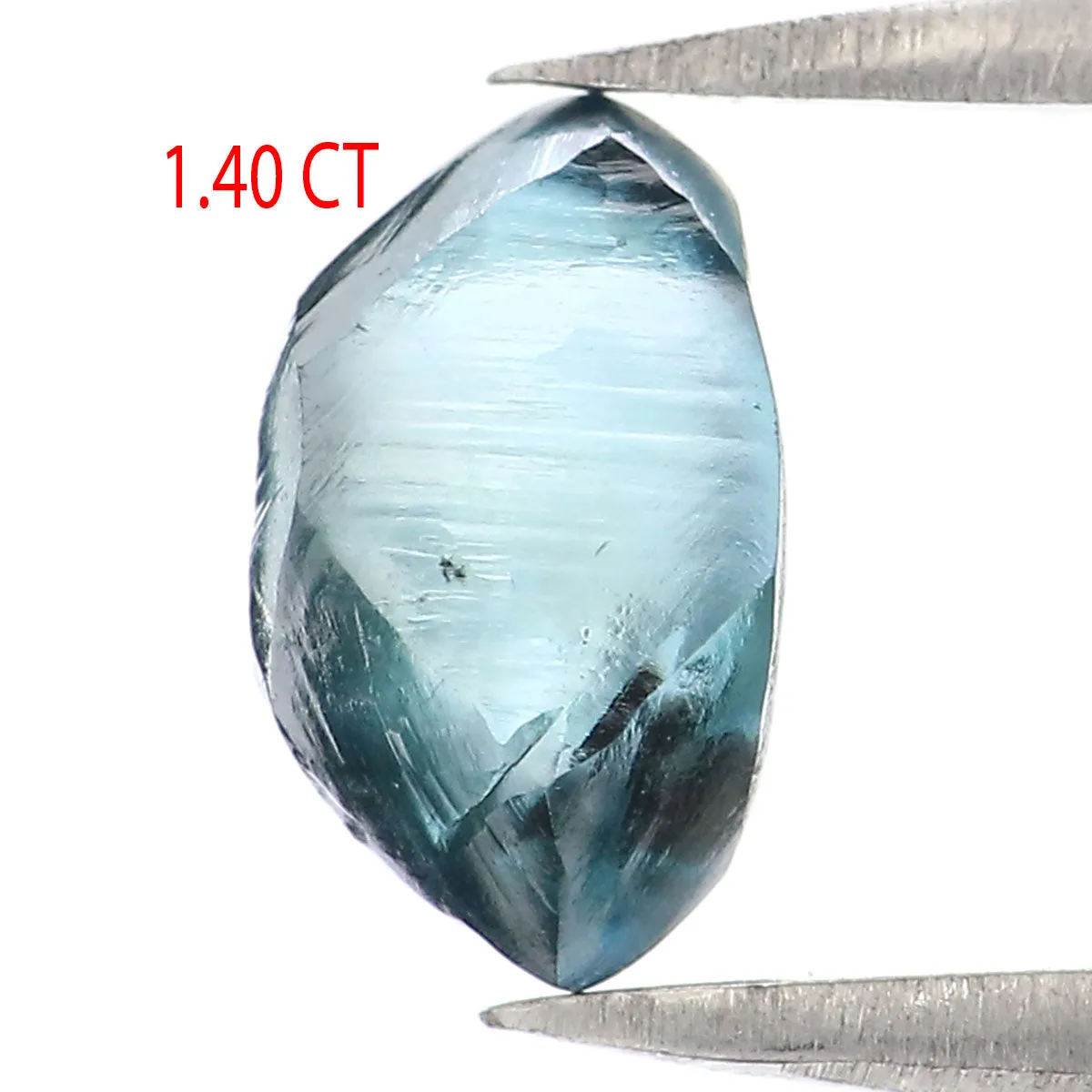 1.40 CT Natural Loose Rough Shape Diamond Blue Color Rough Cut Diamond 8.05 MM Natural Loose Blue Color Diamond Rough Crystal Di