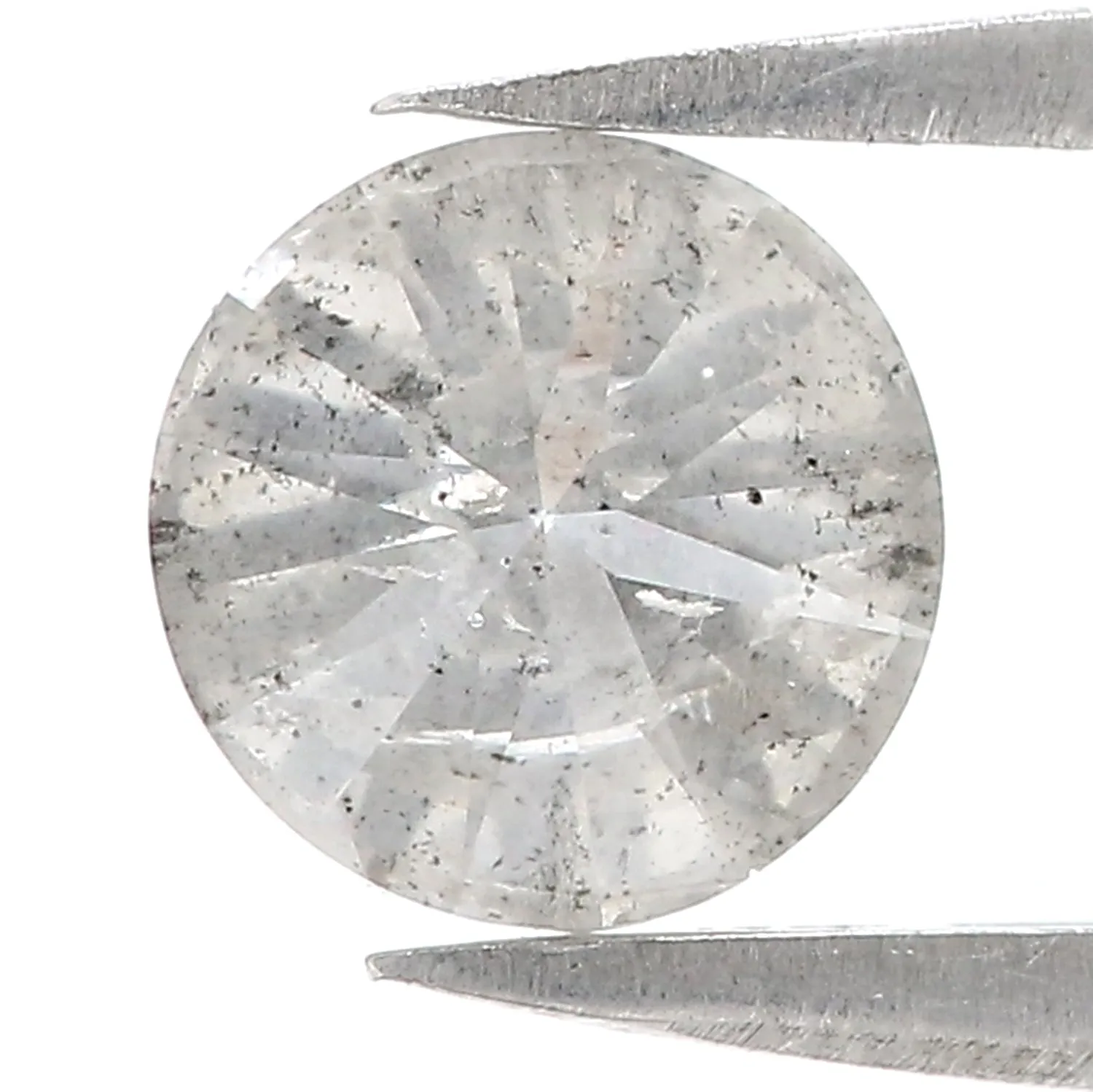 1.43 CT Natural Loose Round Shape Diamond Grey Color Round Cut Diamond 6.75 MM Natural Loose Diamond Round Brilliant Cut Diamond