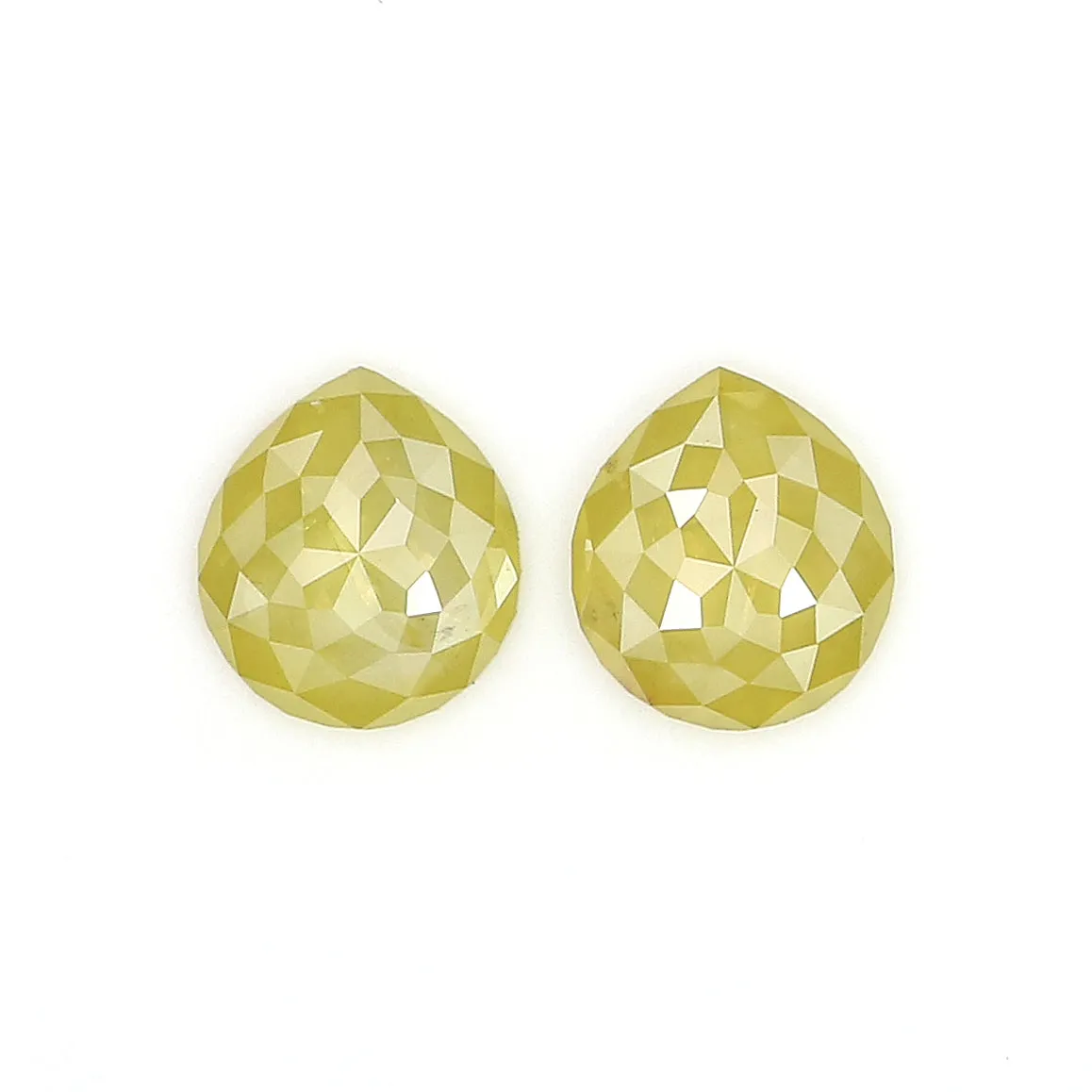 1.54 CT Natural Loose Pear Shape Pair Diamond Yellow Color Diamond 6.75 MM Natural Loose Diamond Pear Cut Diamond Pear Pair Diam