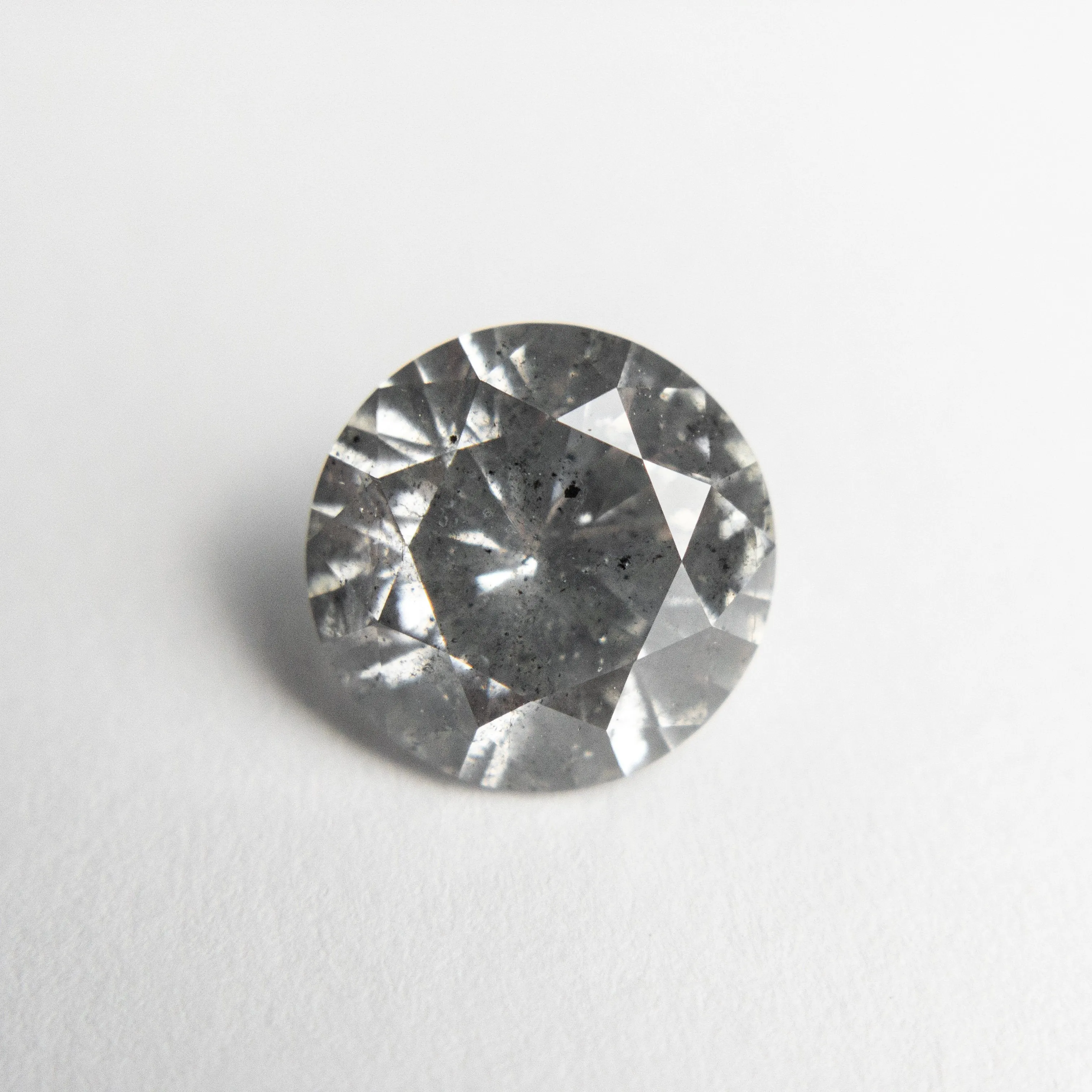 1.93ct 8.00x7.97x4.77mm I1 Fancy Grey Round Brilliant 18671-02