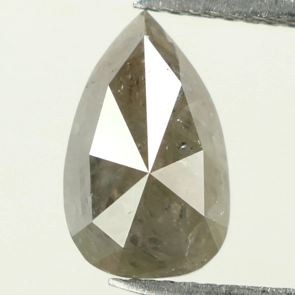 2.25 CT Natural Loose Pear Diamond Grey Color Pear Diamond 10.00 MM Natural Loose Diamond Pear Rose Cut Diamond Pear Shape Diamo