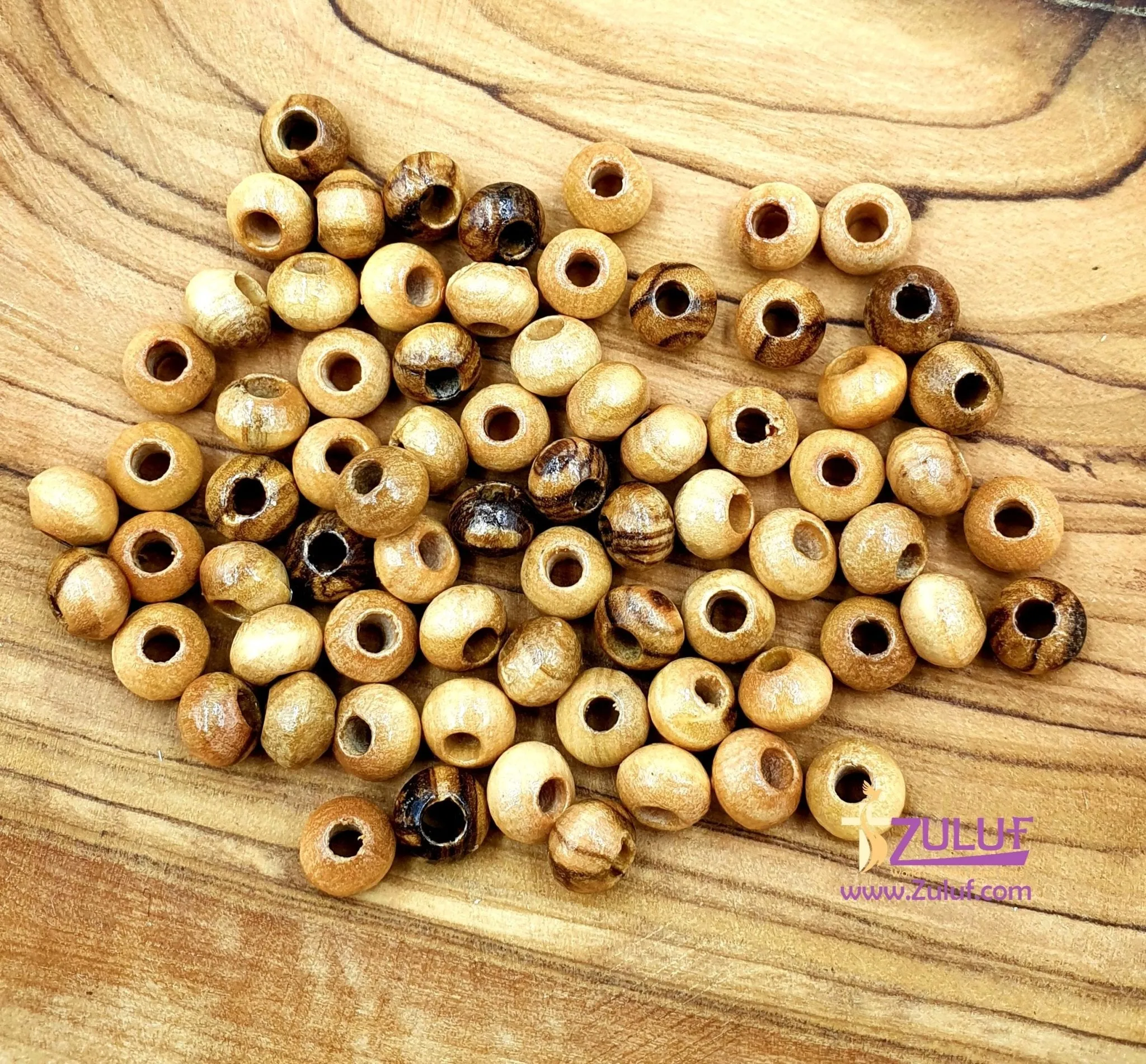 4mm Olive Wood Beads