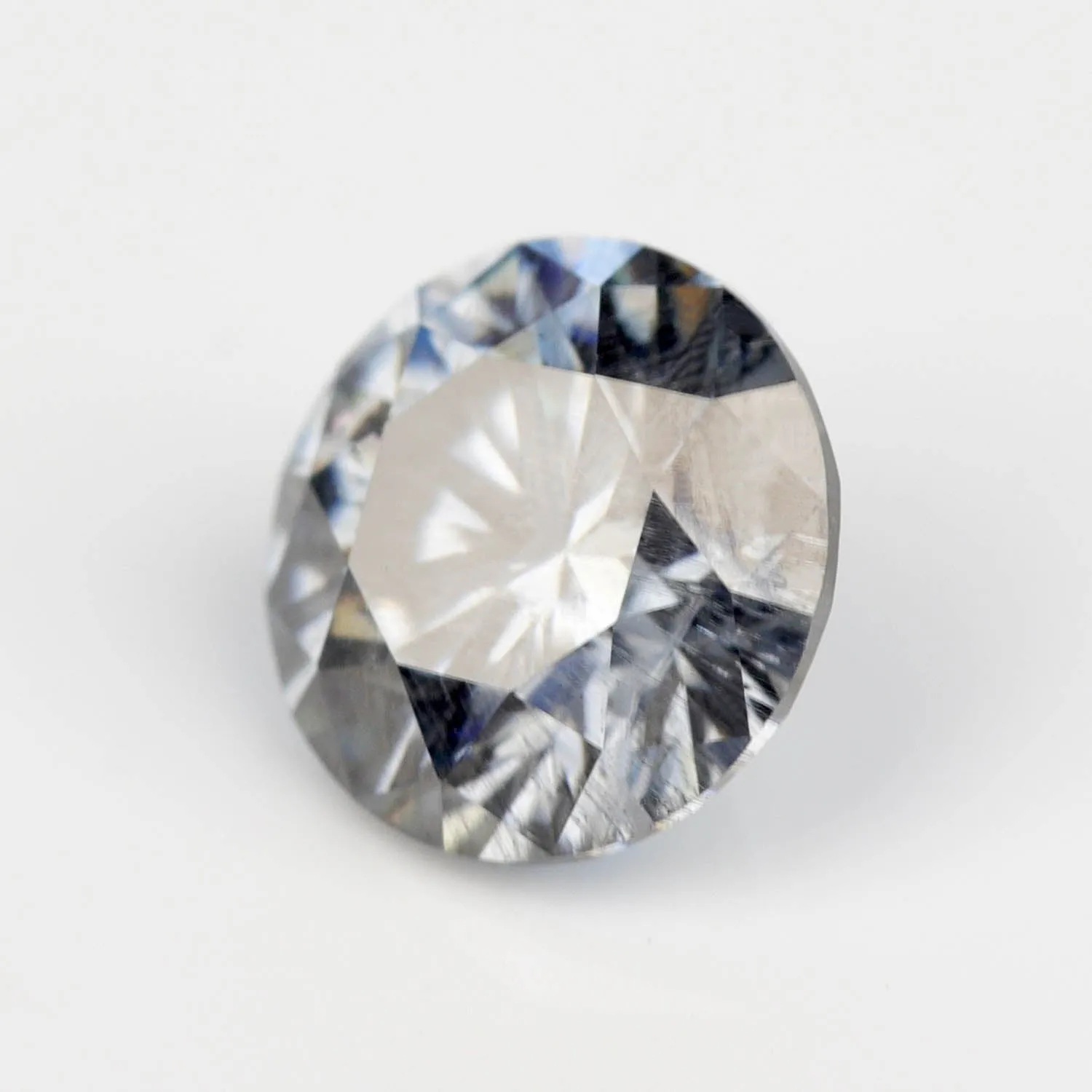 5.3mm Round Salt & Pepper Gray Moissanite