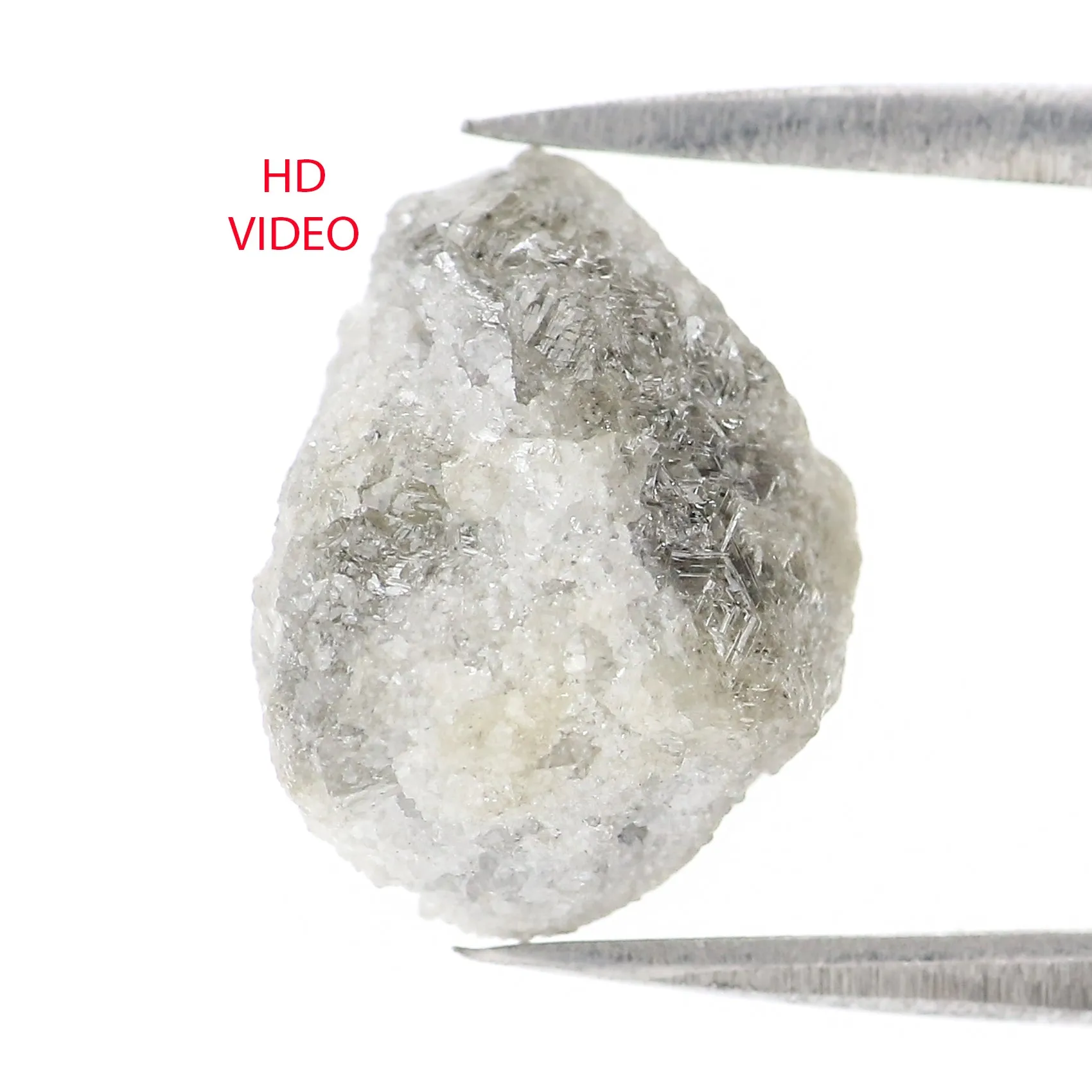 5.68 CT Natural Loose Rough Shape Diamond Grey Color Rough Diamond 12.00 MM Natural Loose Grey Diamond Rough Irregular Cut Diamo