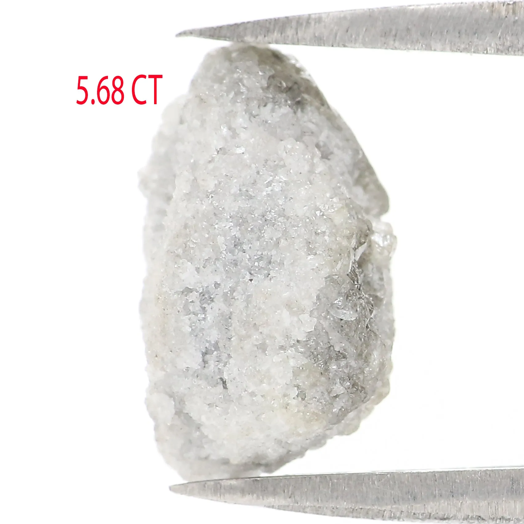 5.68 CT Natural Loose Rough Shape Diamond Grey Color Rough Diamond 12.00 MM Natural Loose Grey Diamond Rough Irregular Cut Diamo