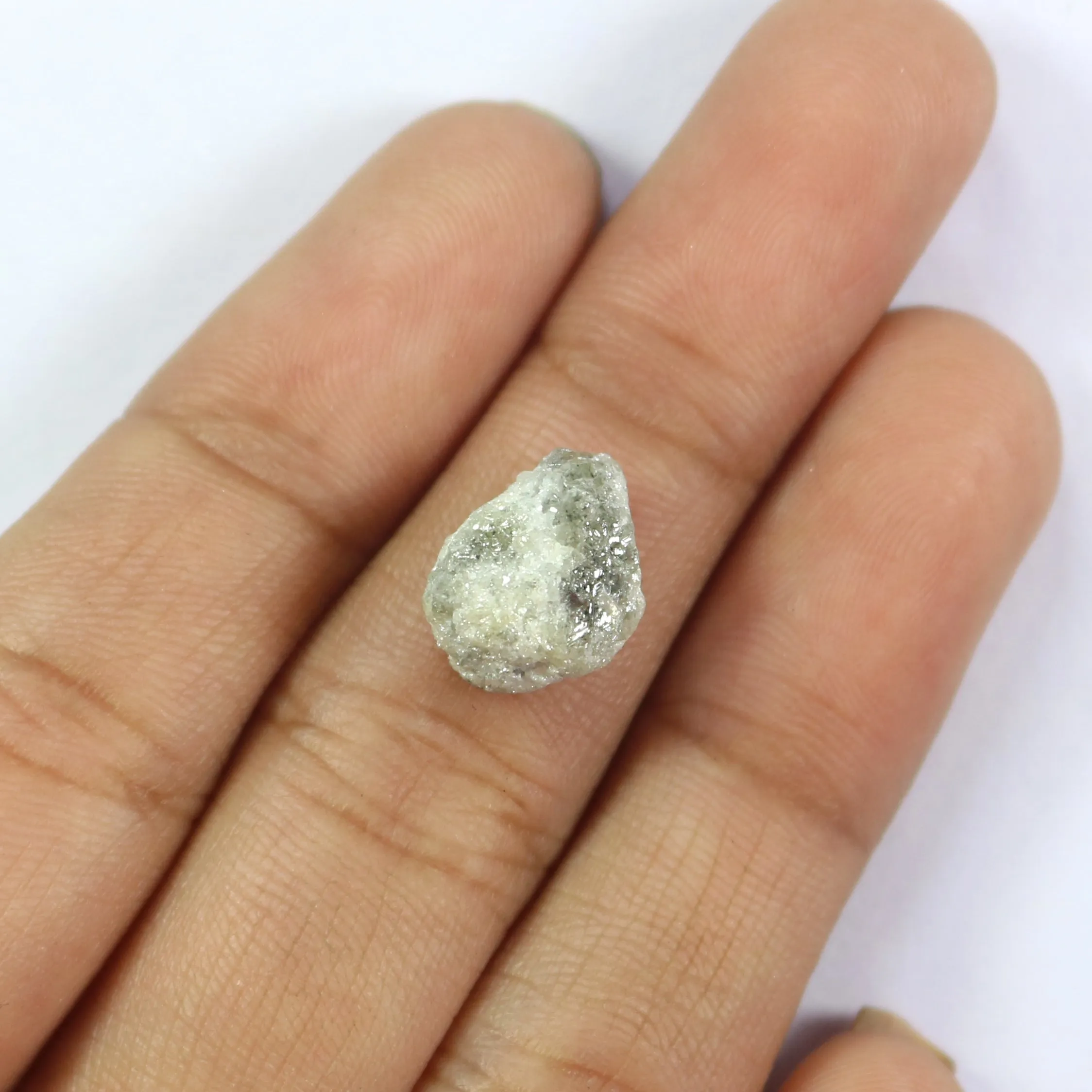 5.68 CT Natural Loose Rough Shape Diamond Grey Color Rough Diamond 12.00 MM Natural Loose Grey Diamond Rough Irregular Cut Diamo