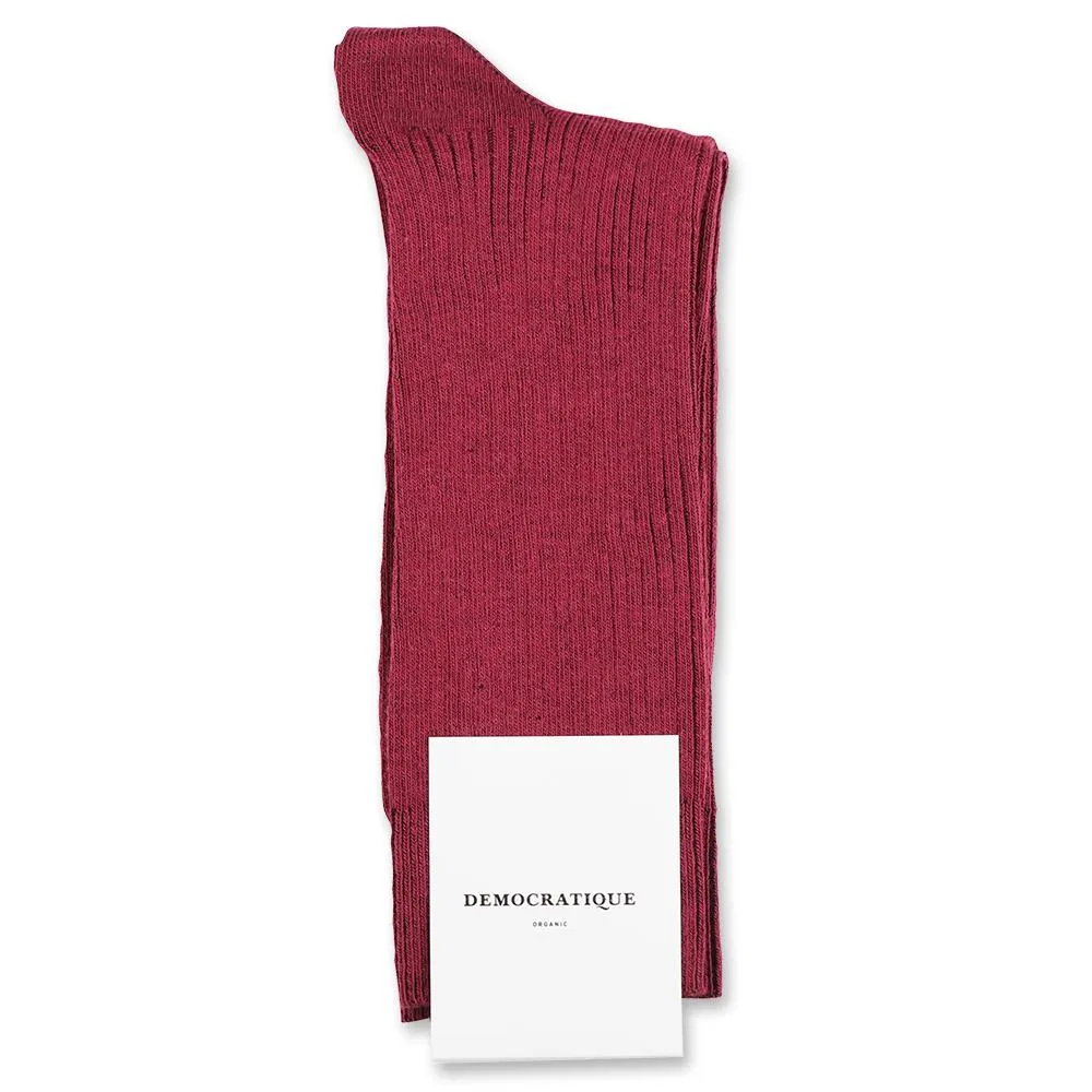 6-pack Originals Fine Rib Socks Bordeaux