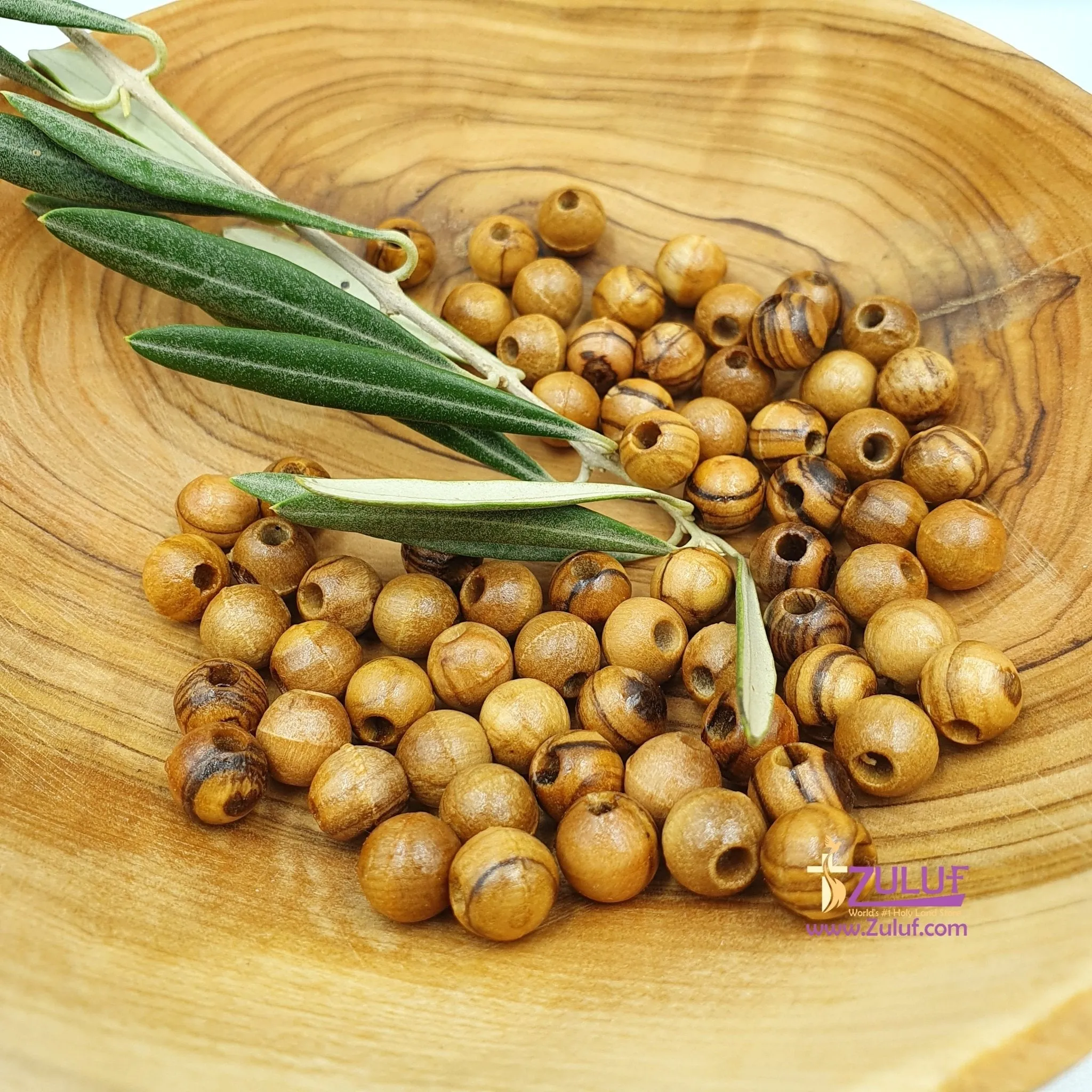 8mm Olive Wood Beads