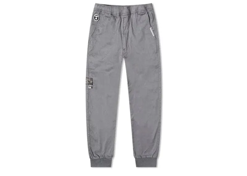 A Bathing Ape AAPE Now Embroidered Badge Sweat Pant Monument Grey