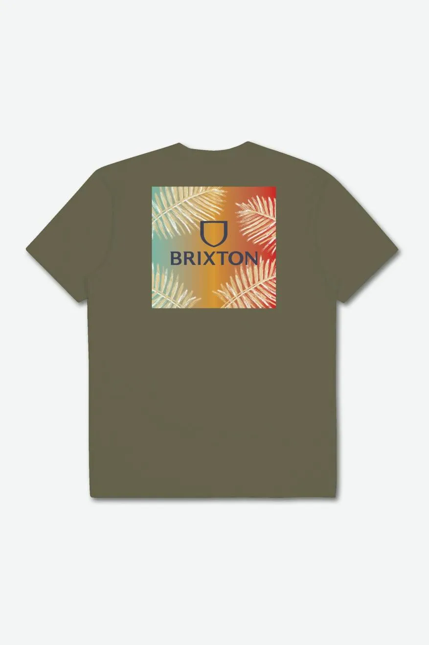 Alpha Square S/S Standard Tee - Olive Surplus/Palm Gradient