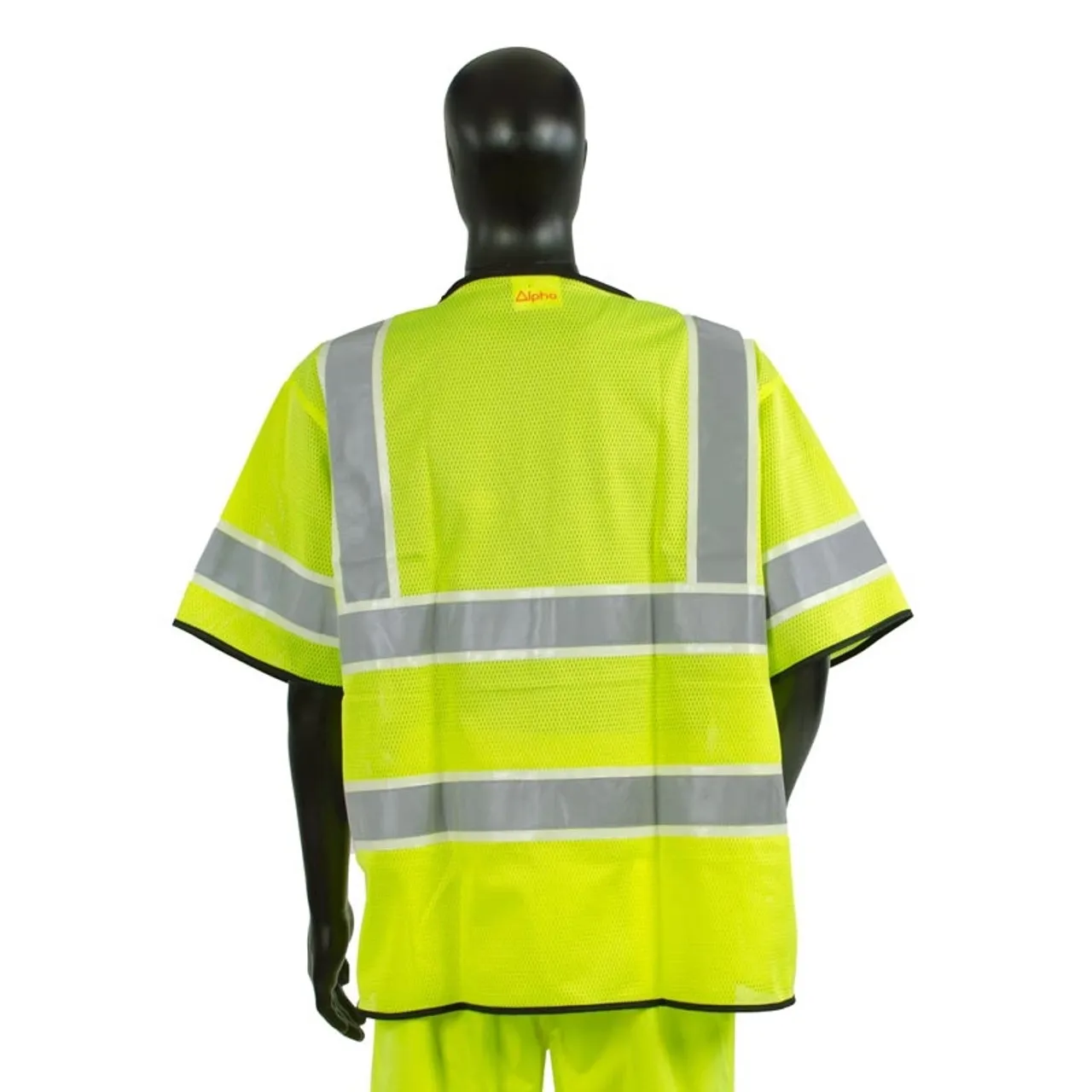 Alpha Workwear Class 3 Hi Vis Illuminated Glow in the Dark Safety Vest A220