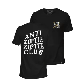 ANTI ZIPTIE ZIPTIE CLUB : PREMIUM T-SHIRT : BLACK