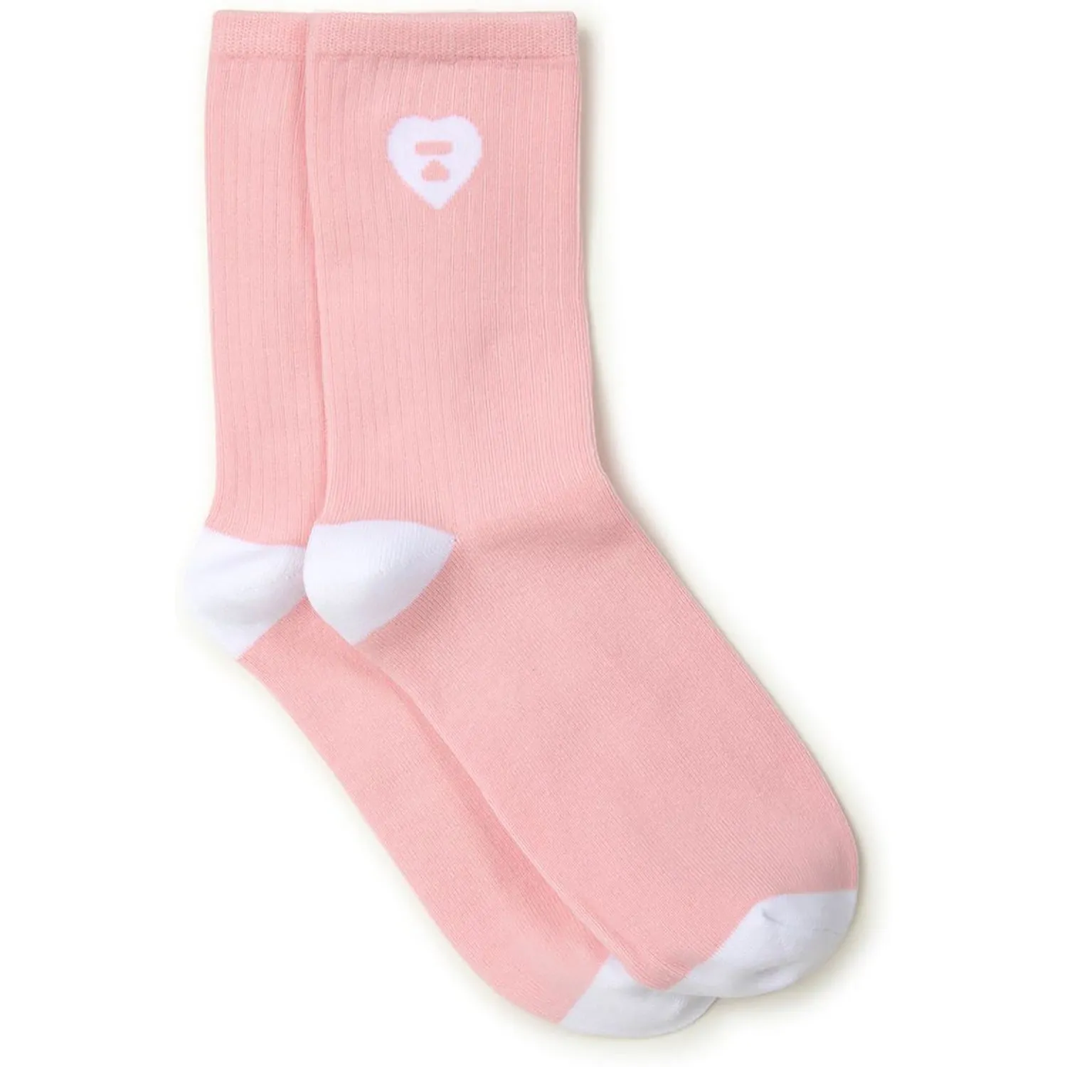 APEE RIBBED INTARSIA LOGO SOCKS LADIES