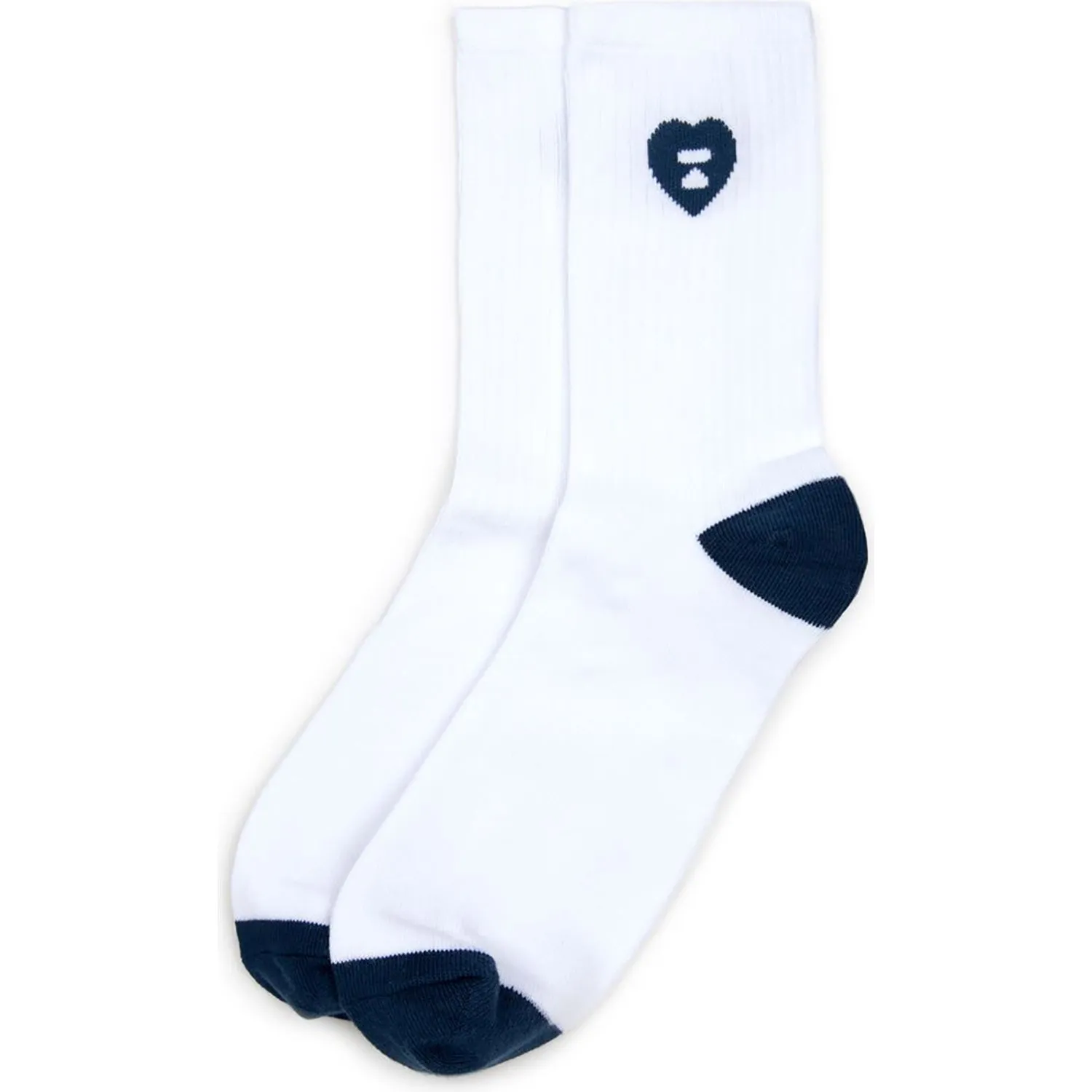 APEE RIBBED INTARSIA LOGO SOCKS LADIES