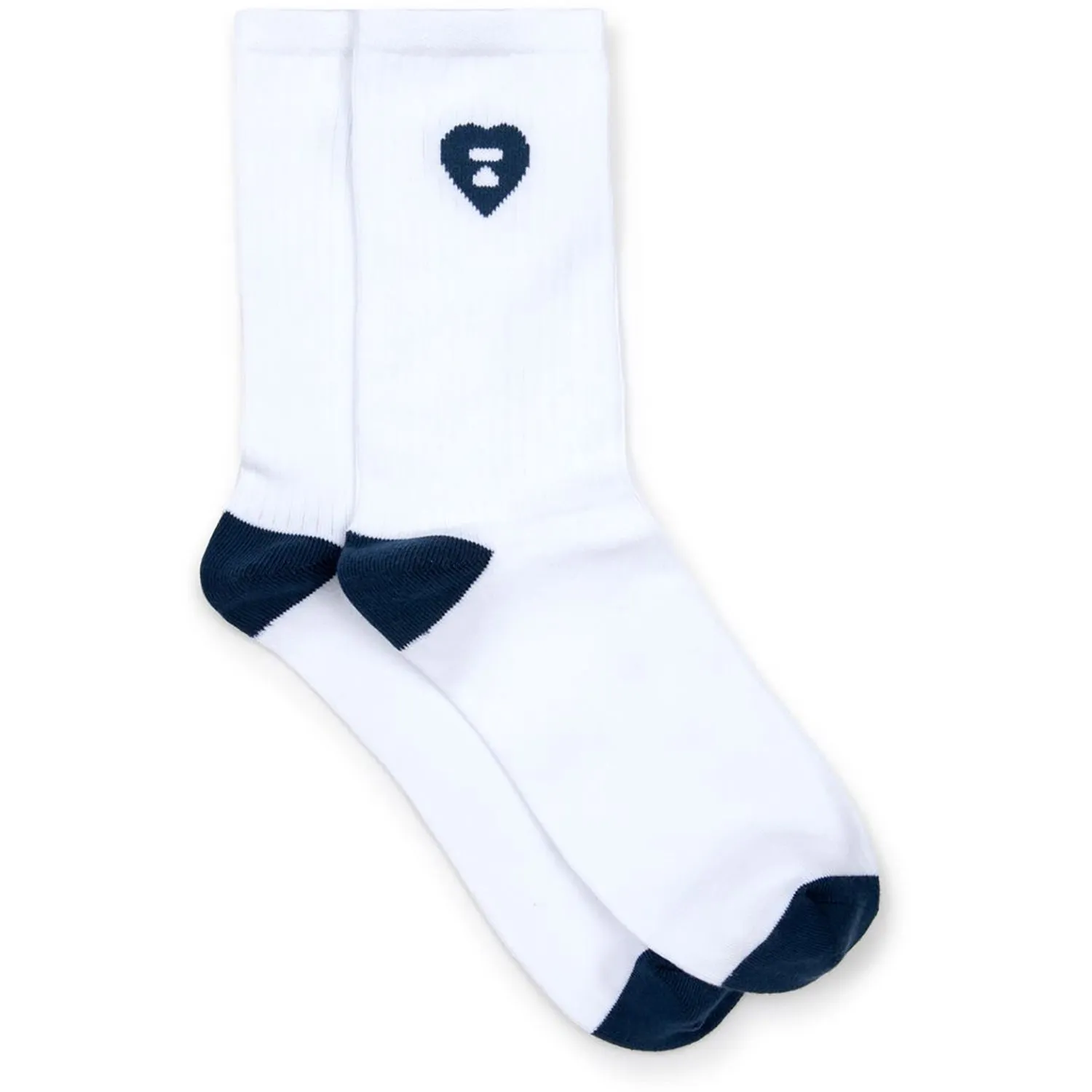 APEE RIBBED INTARSIA LOGO SOCKS LADIES