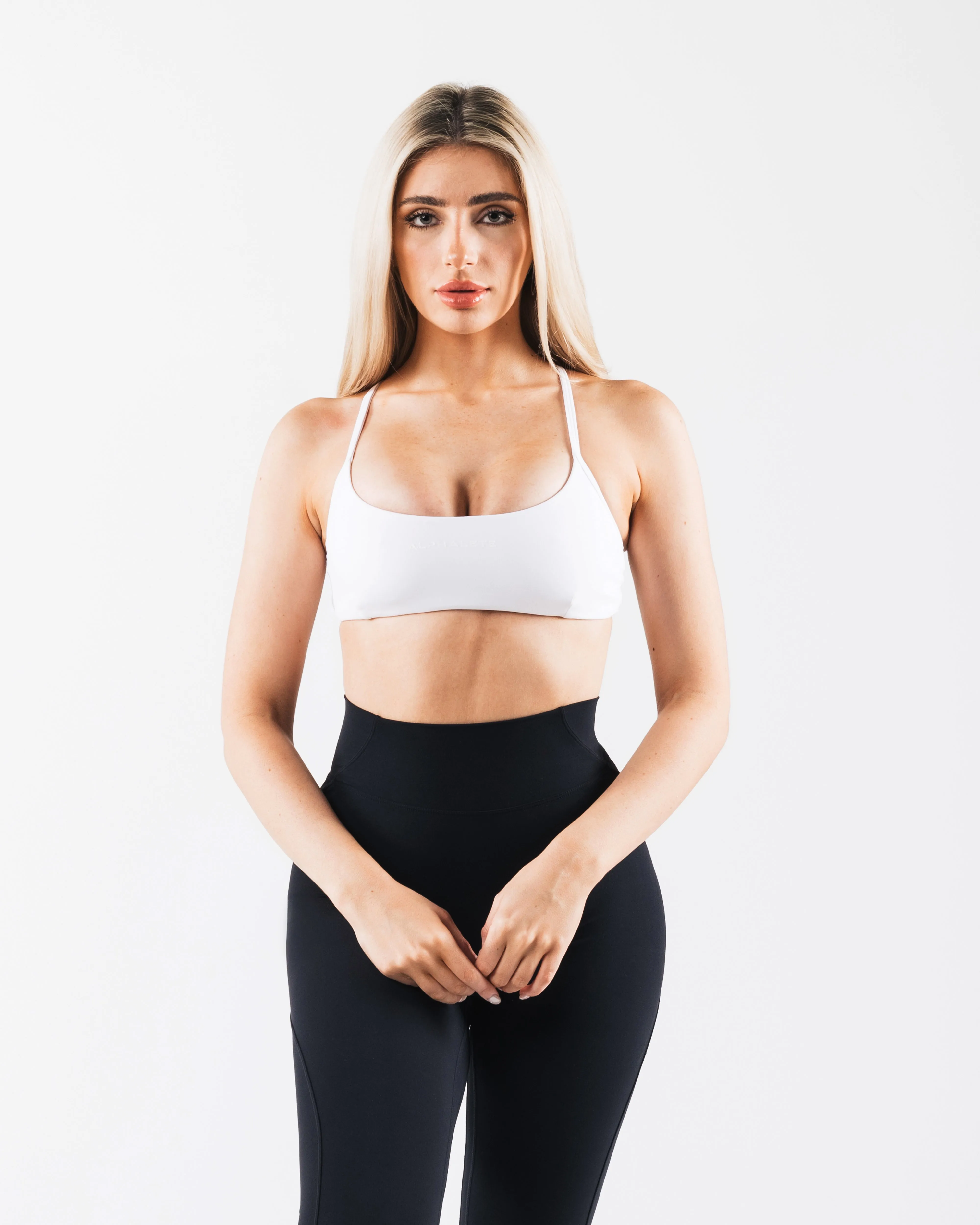 Aura 3 Strap Bra - White