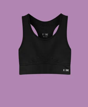 B-Confident Recycled Sports Bra Black