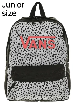 backpack Vans Realm - Dalmatian Black/White - girl´s