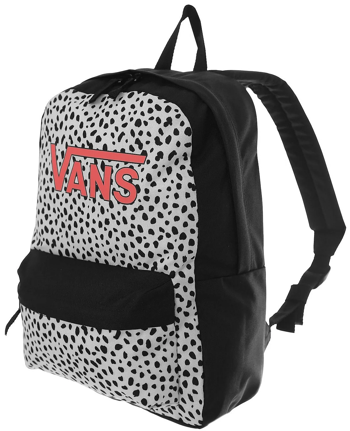 backpack Vans Realm - Dalmatian Black/White - girl´s