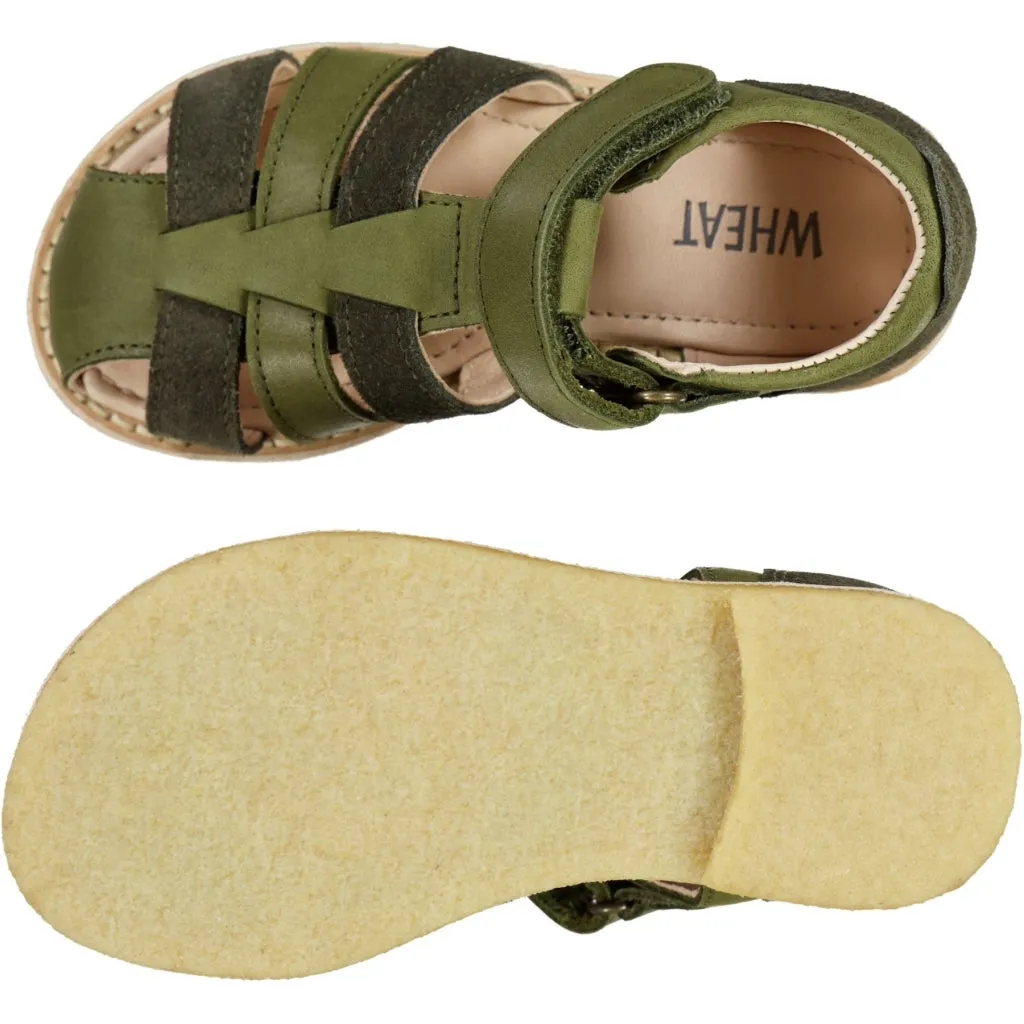 Bailey sandal suede stripes - olive