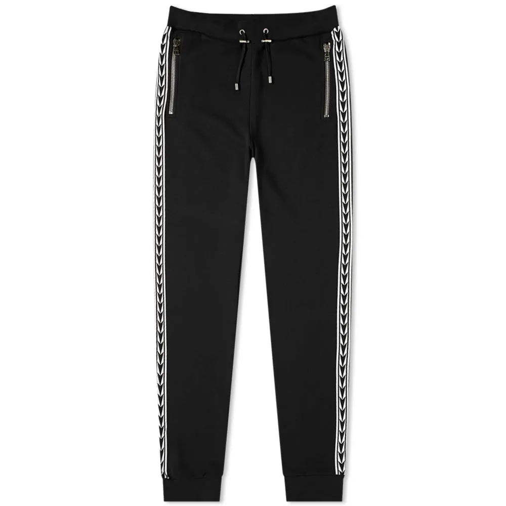 Balmain Taped Logo Sweat PantBlack & White