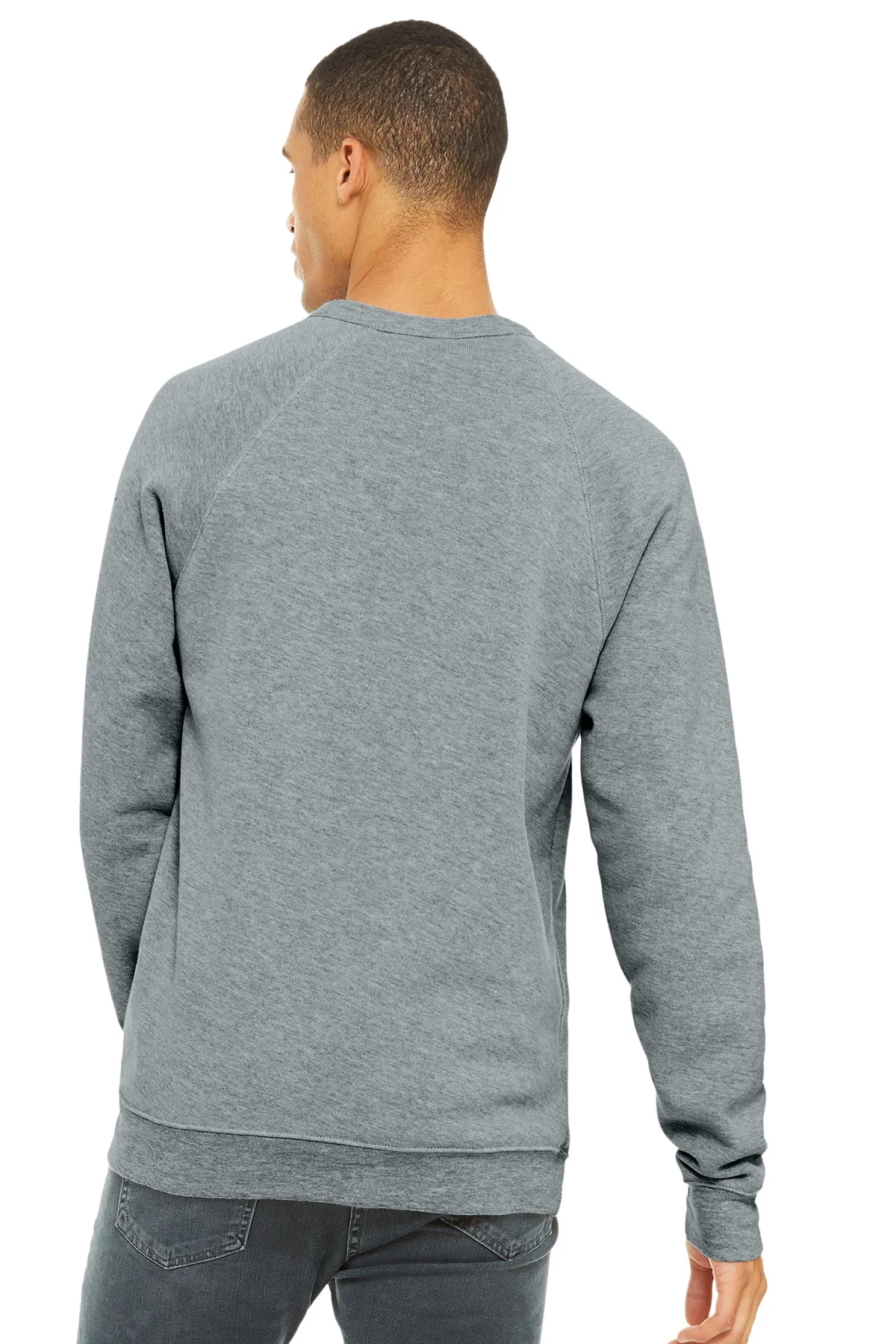 Bella Canvas Unisex Sponge Fleece Crewneck Sweatshirt, Athletic Heather