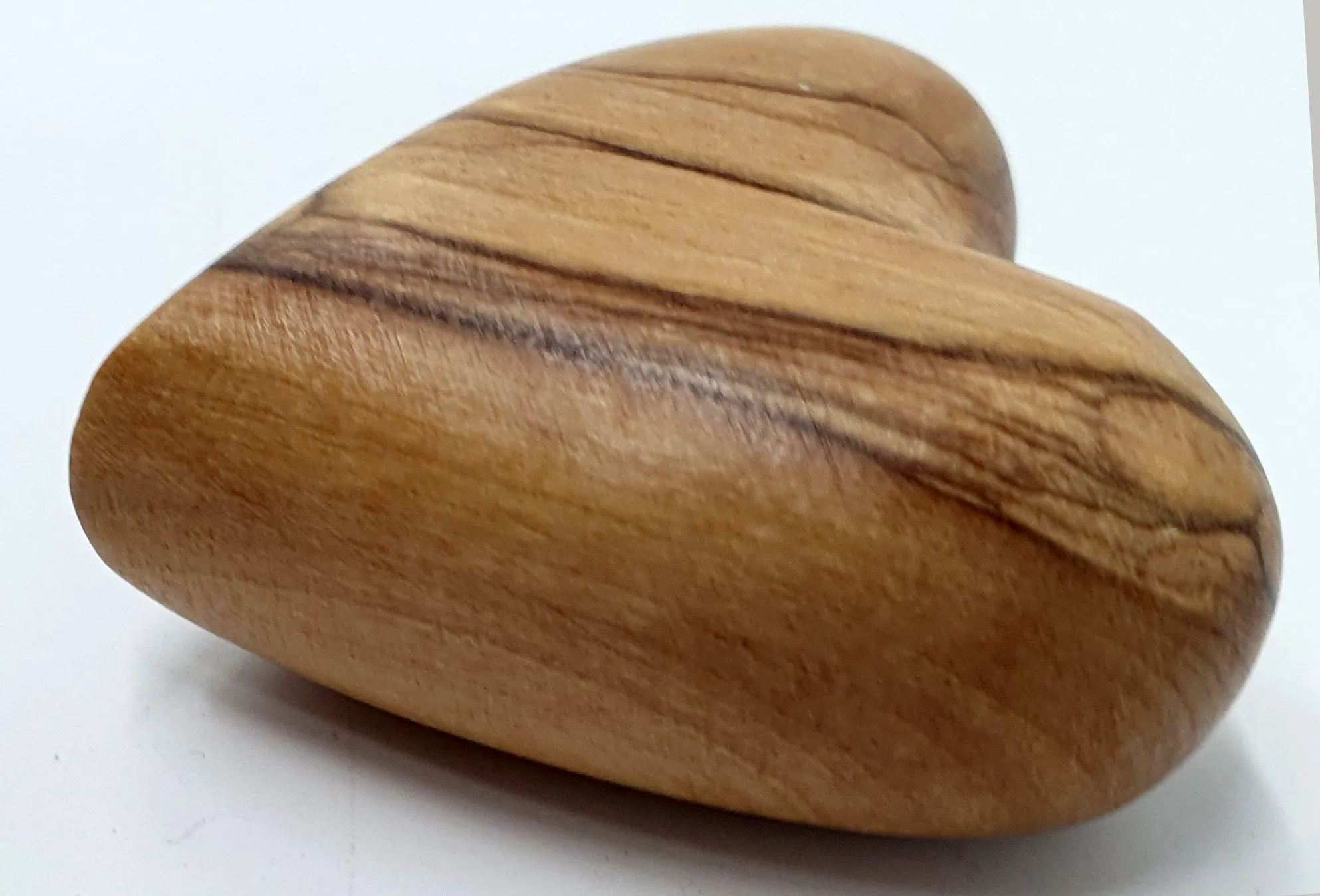 Bethlehem Olive Wood Heart - 1.7 Inches: Zuluf Wedding Gift - valentine gift - for love-  Symbolic Handcrafted Wooden Token for 