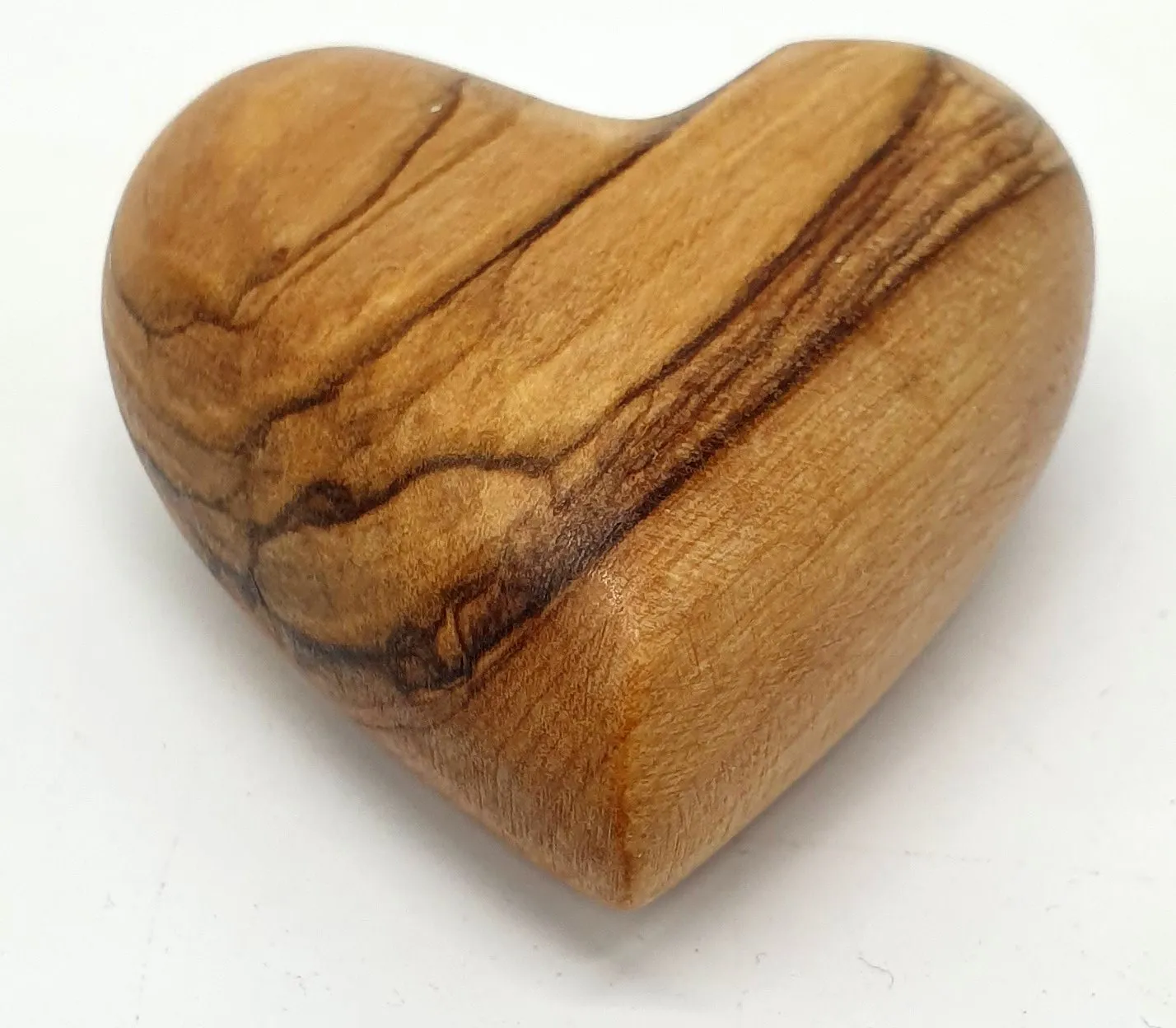 Bethlehem Olive Wood Heart - 1.7 Inches: Zuluf Wedding Gift - valentine gift - for love-  Symbolic Handcrafted Wooden Token for 