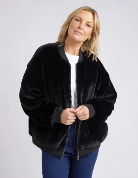 Blaze Fur Bomber Black