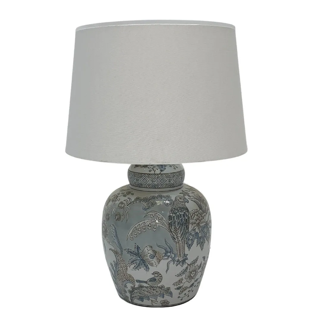 Blue Grey Table Lamp