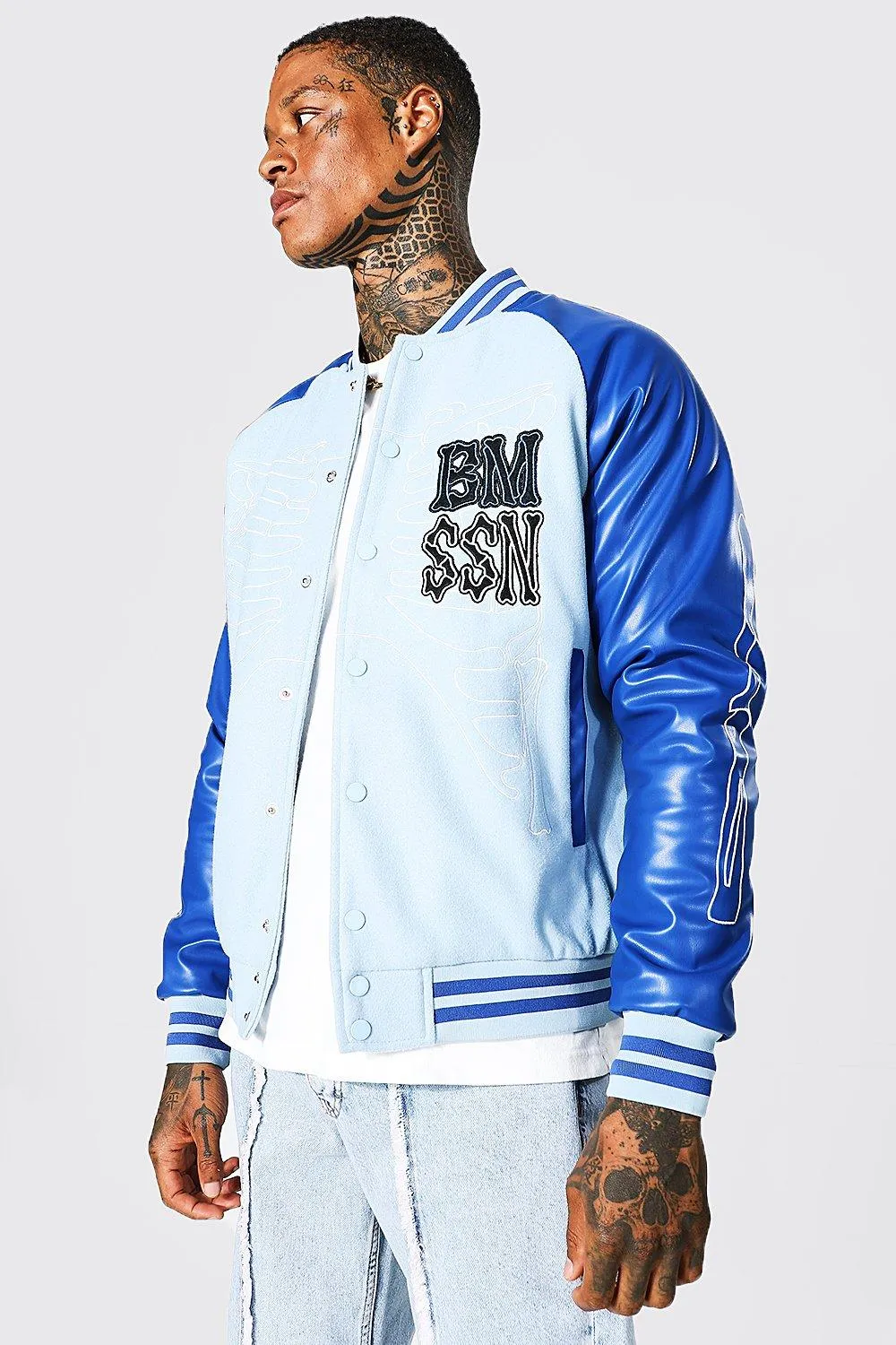 Bm Ssn Skeleton Varsity Bomber