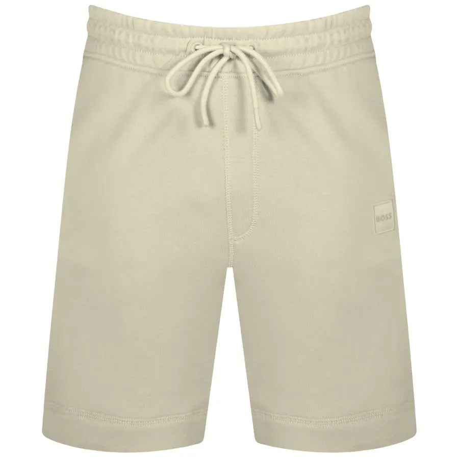 BOSS Sewalk Sweat Shorts Beige