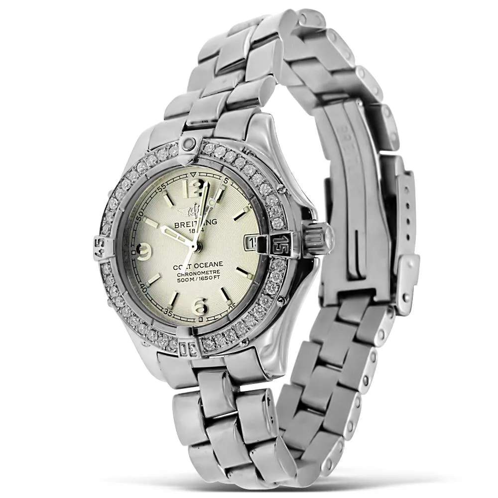 Breitling Colt 33mm with Diamond Bezel