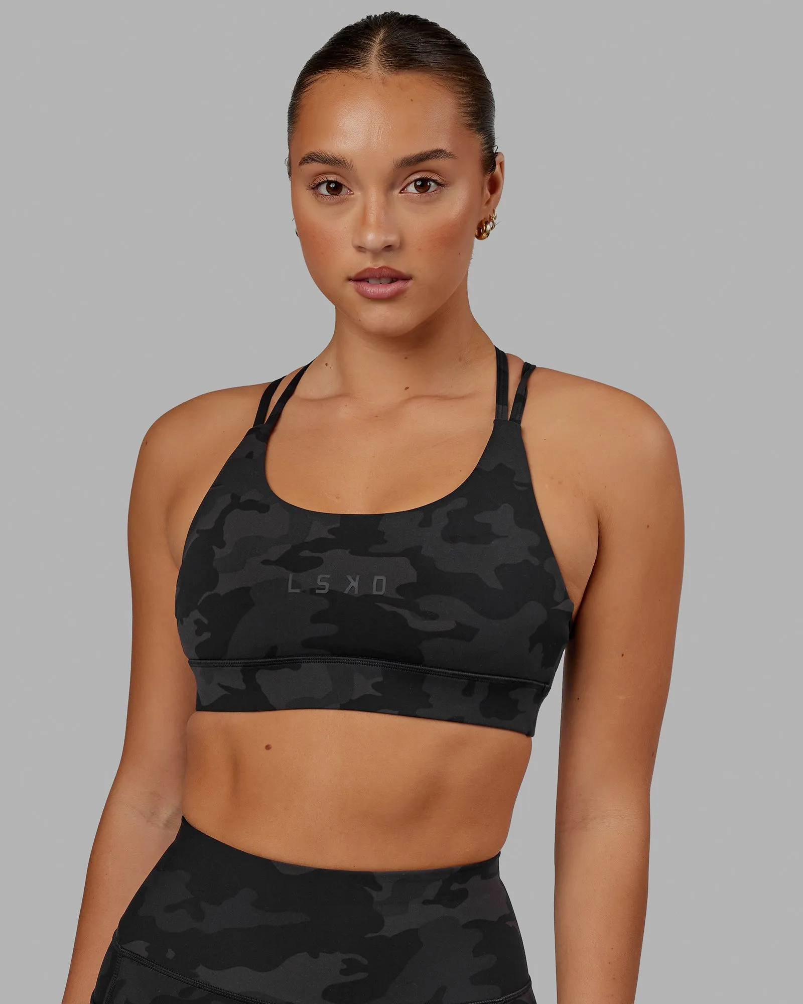 Bridge Sports Bra - Black Camo